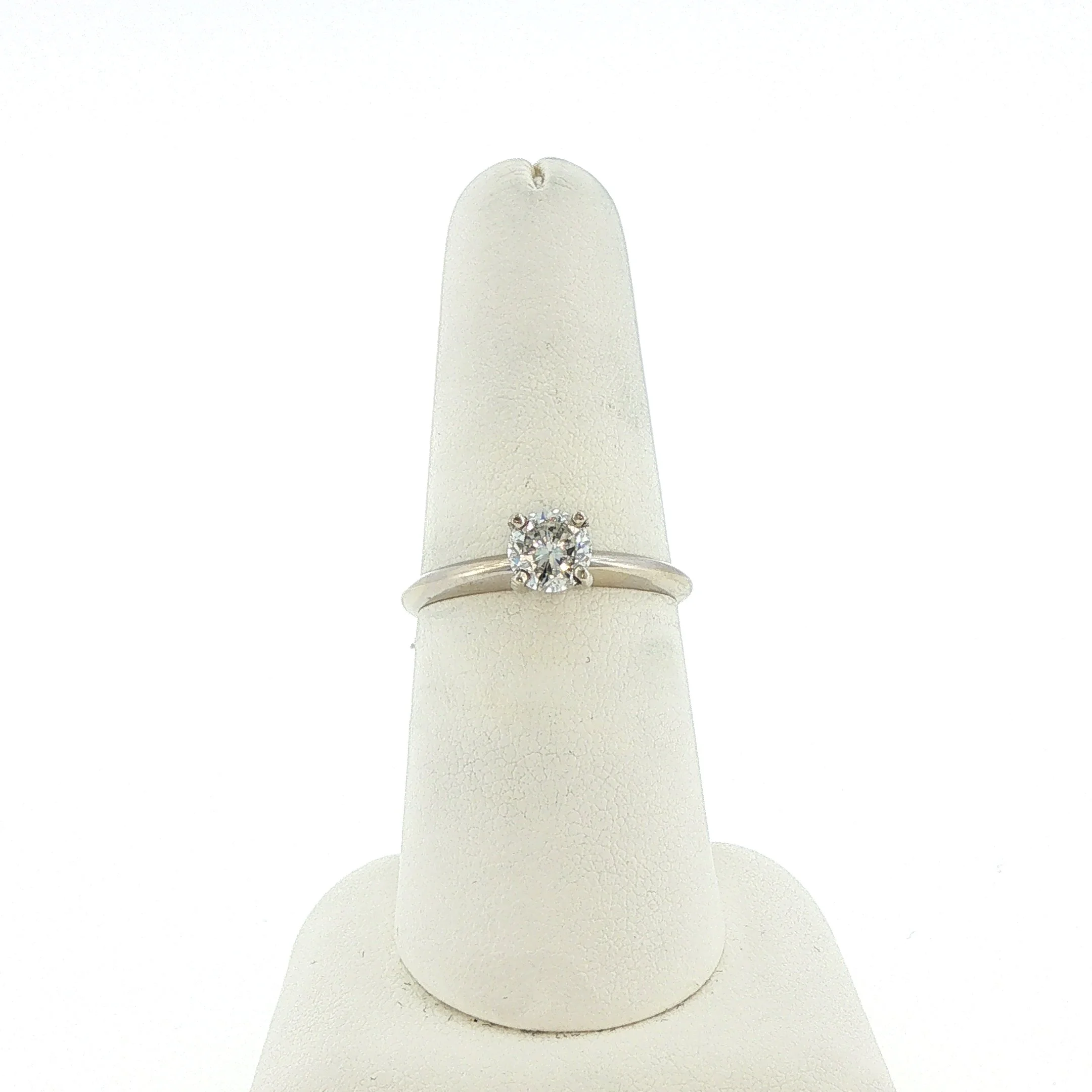 14k White Gold Solitaire