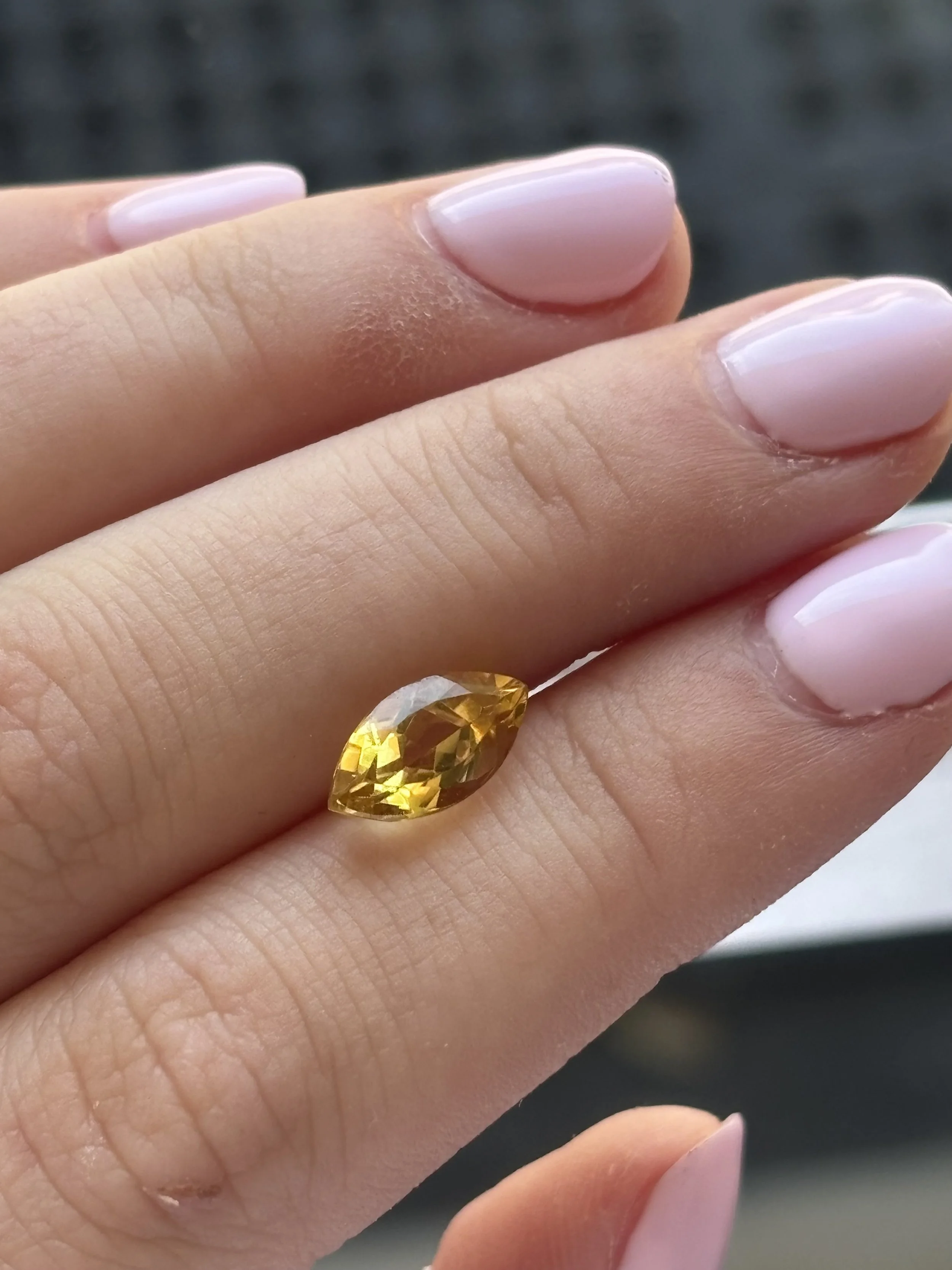 Golden Beryl Marquise Shape