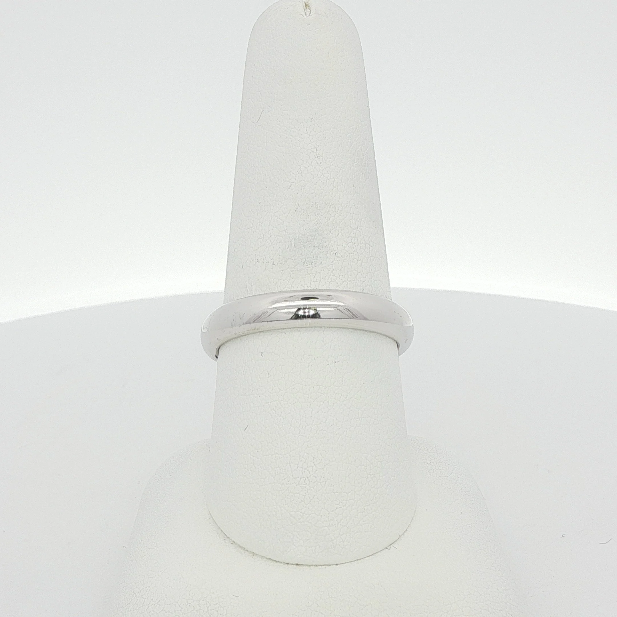 4mm 14k White Gold Band