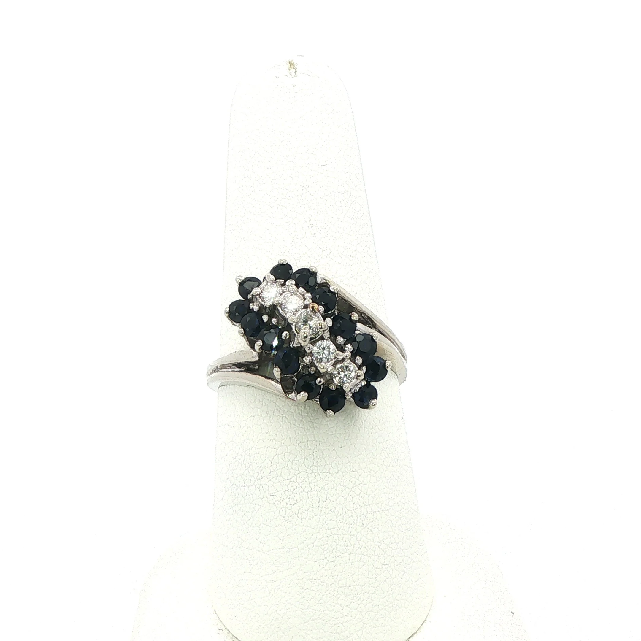 Diamond & Sapphire Cocktail Ring
