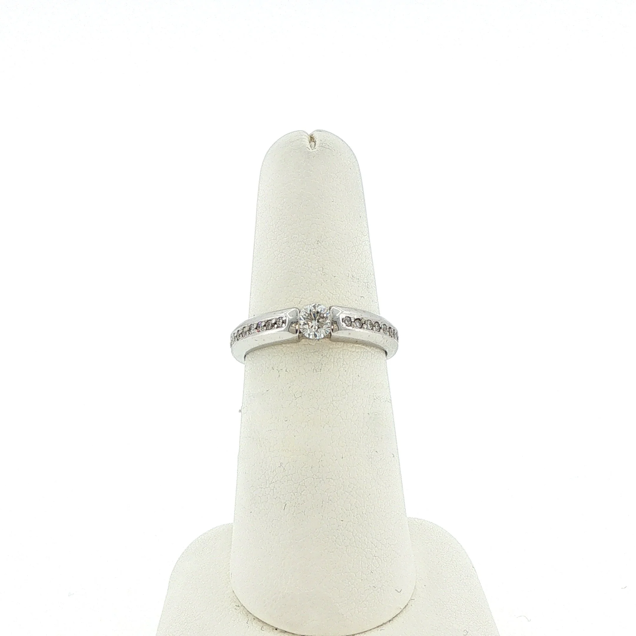 18k Channel Set Diamond Ring