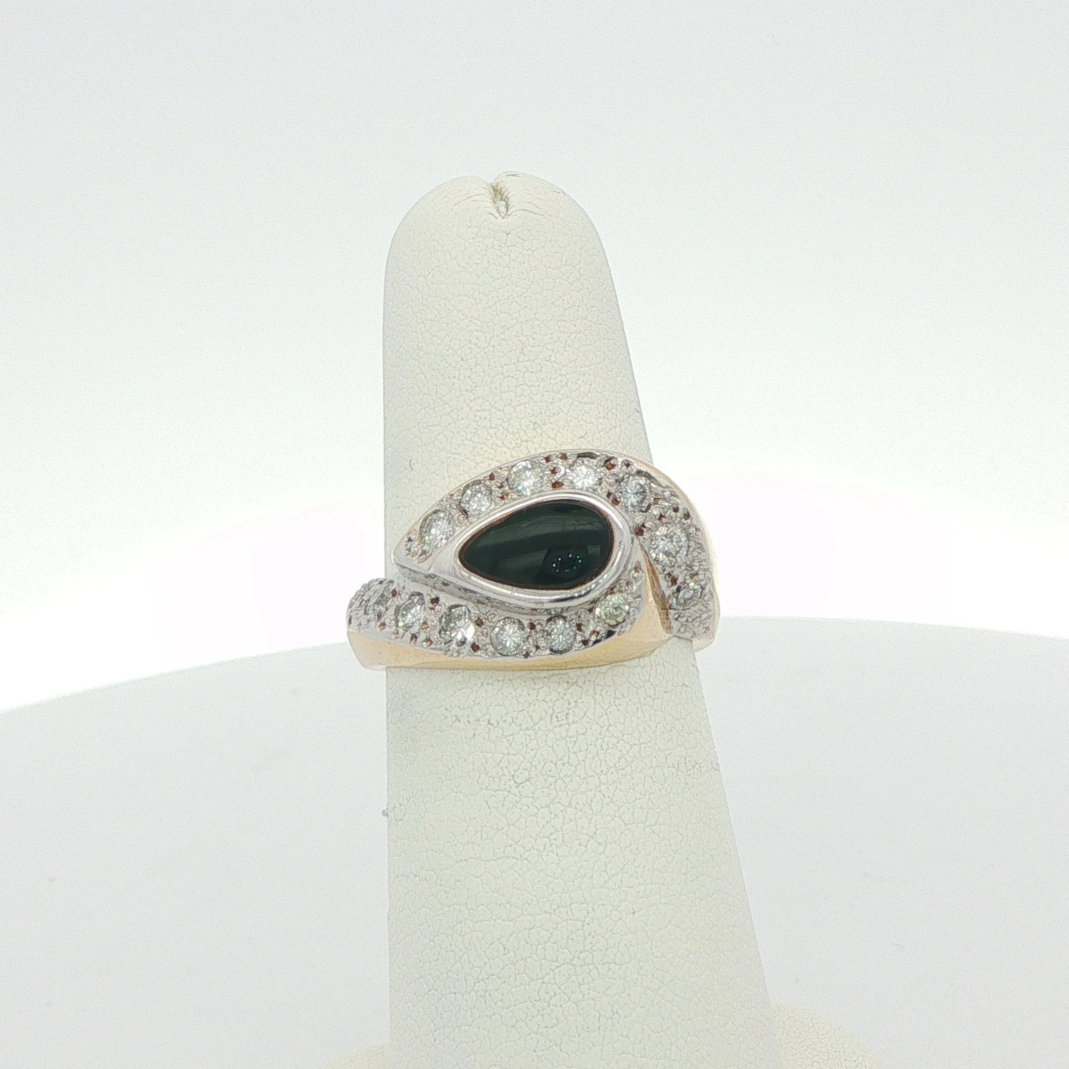 14k Diamond & Onyx Ring