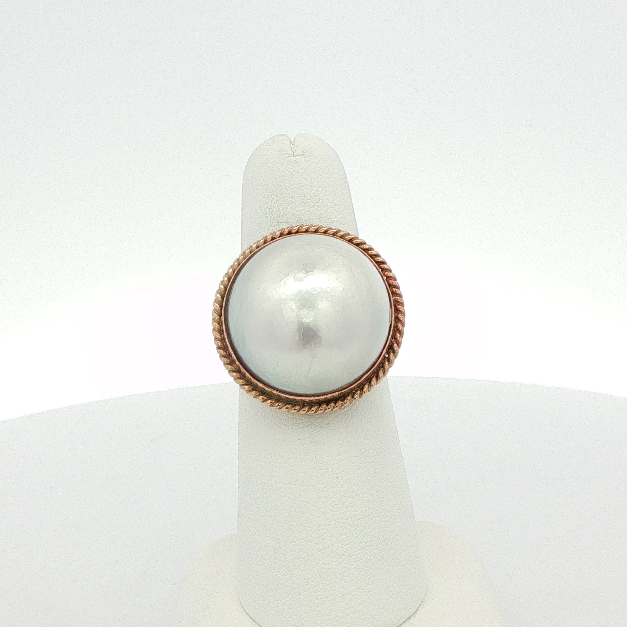 14k Statement Pearl Ring