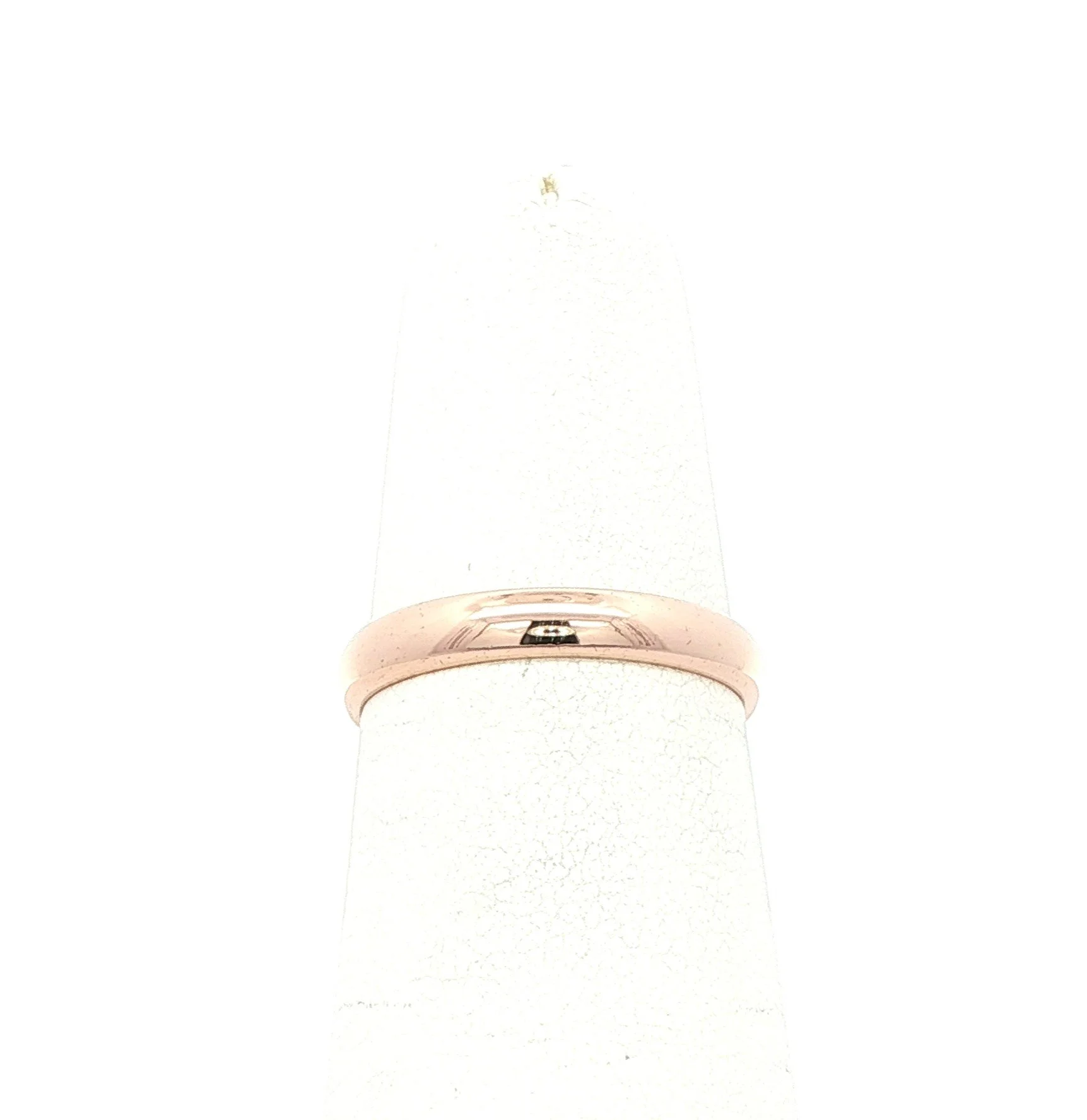 14k Rose Gold Half Round Band