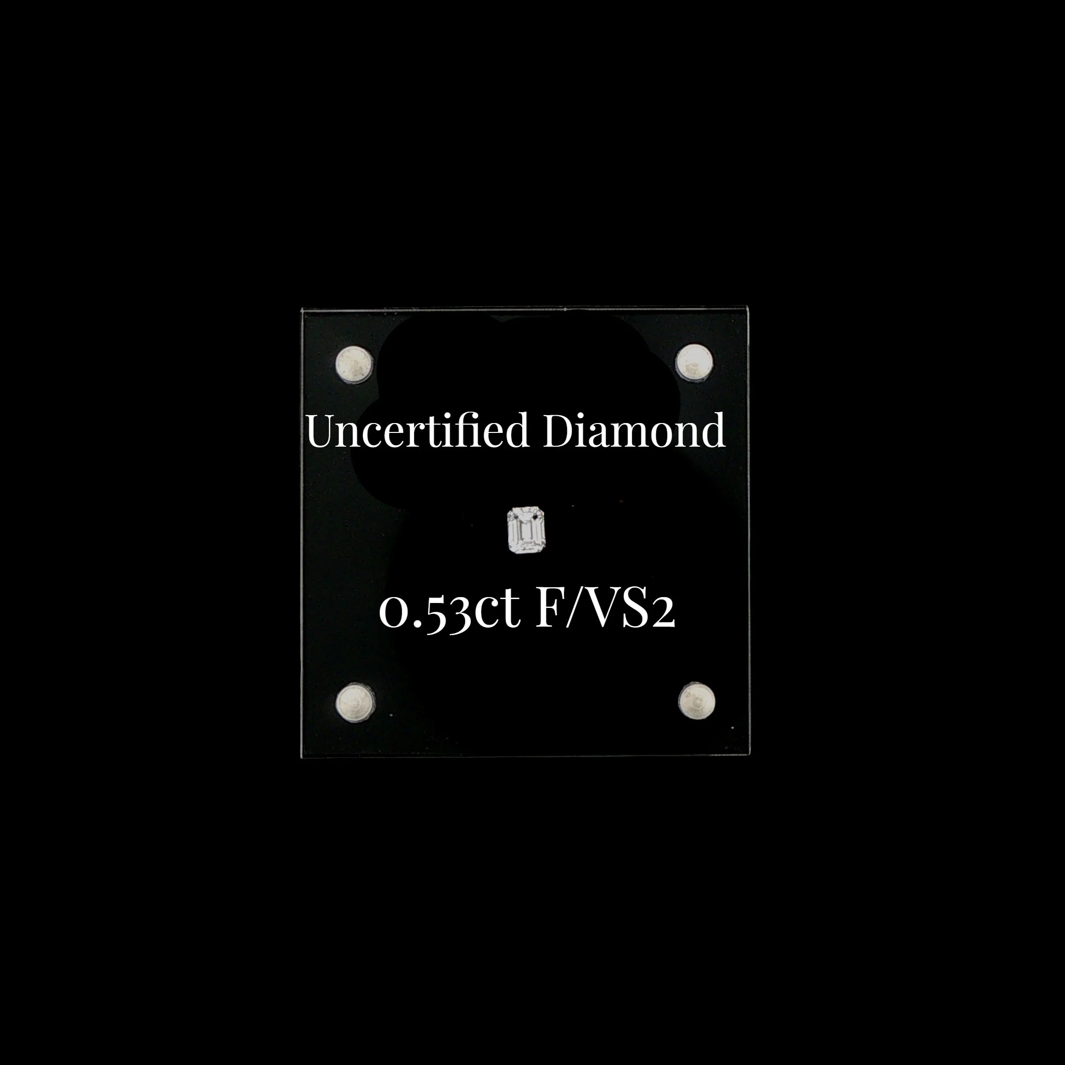 0.53ct Uncertified Emerald Cut Diamond
