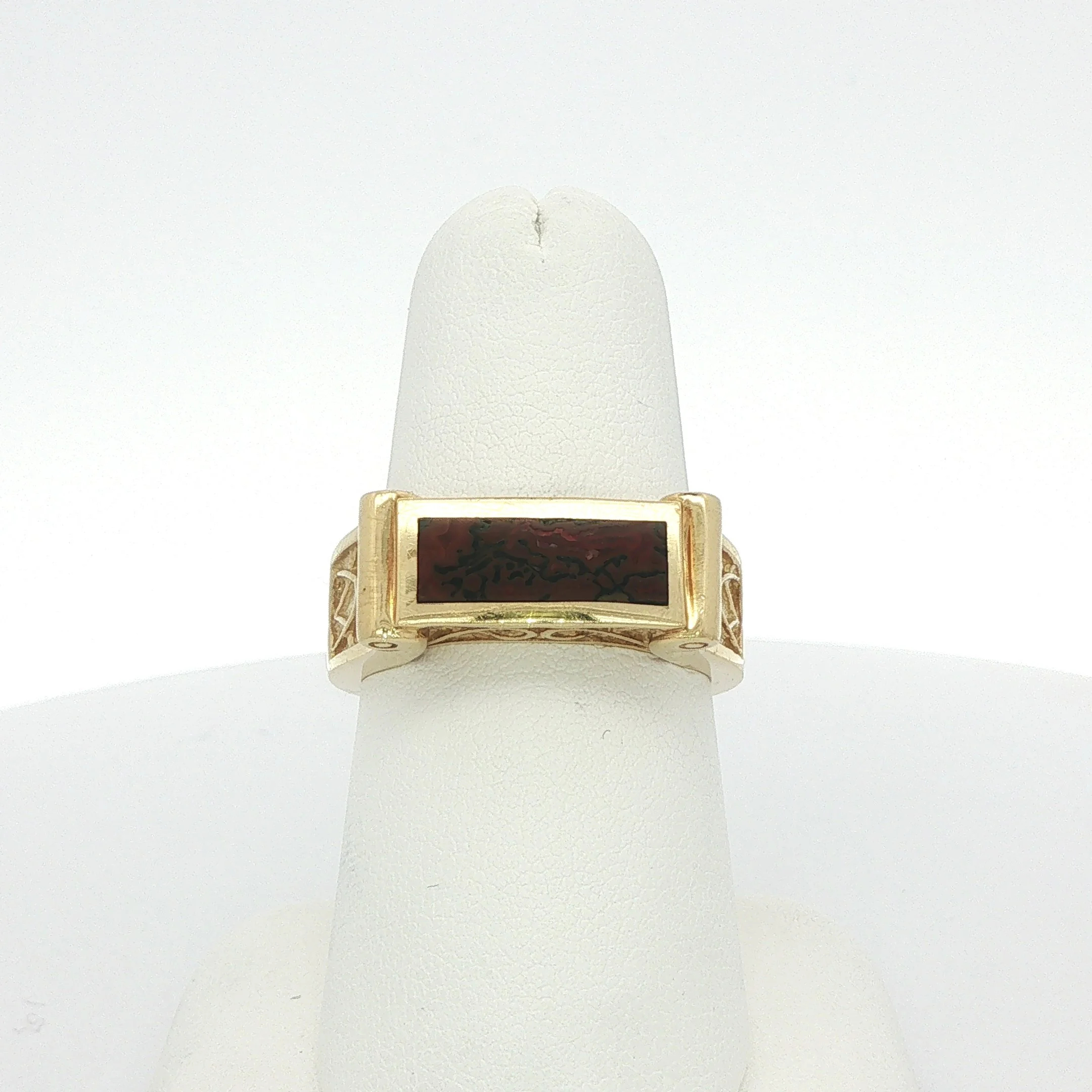 Dinosaur Bone Inlay Ring
