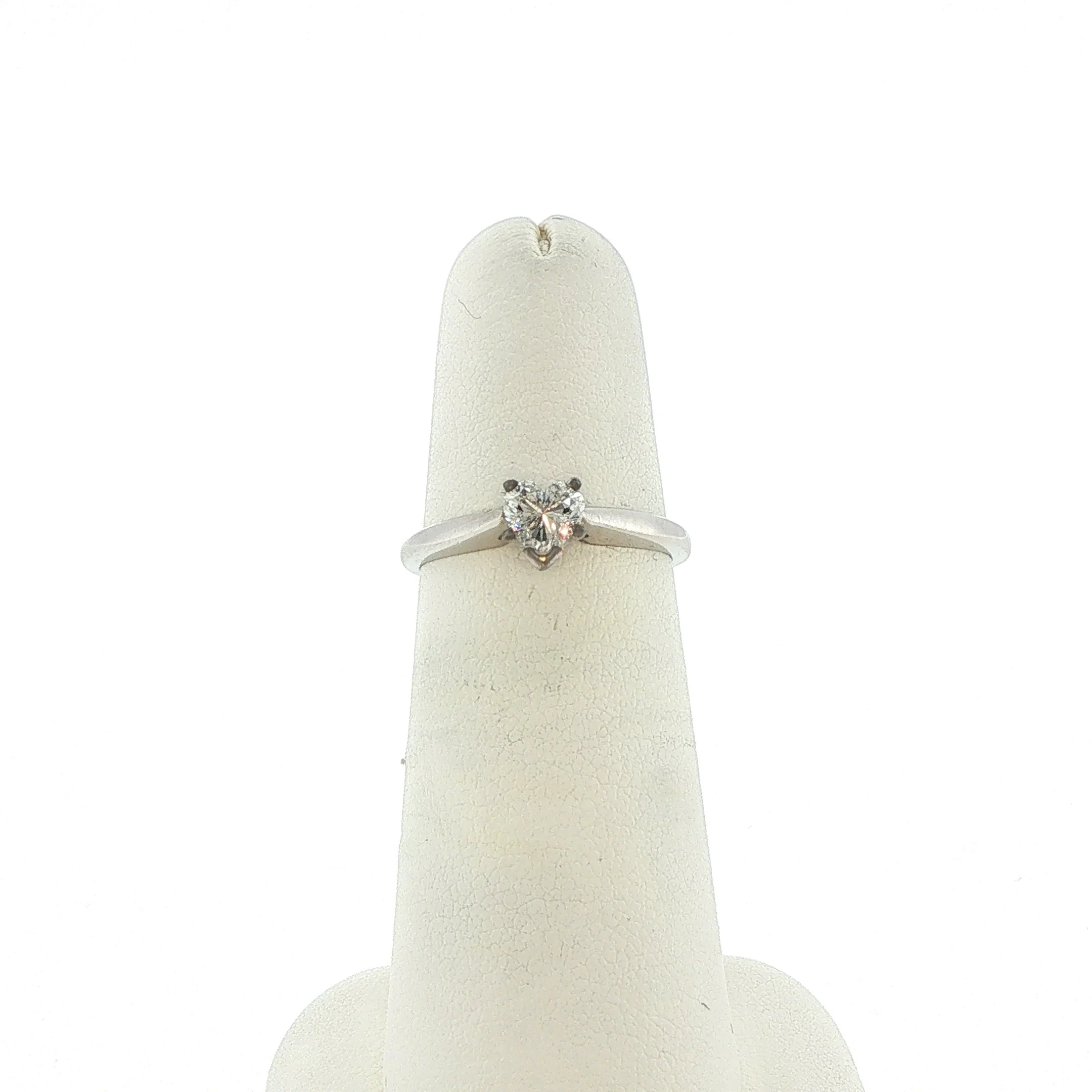 14k Heart Diamond Solitaire