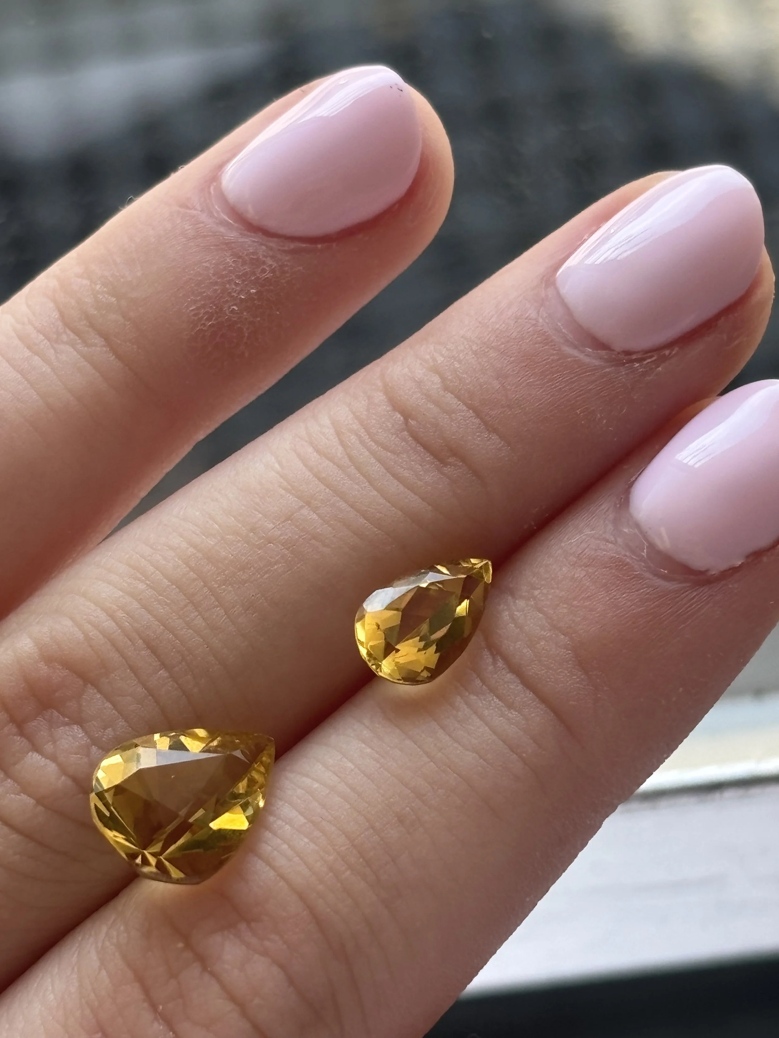 Golden Beryl Pear Shape
