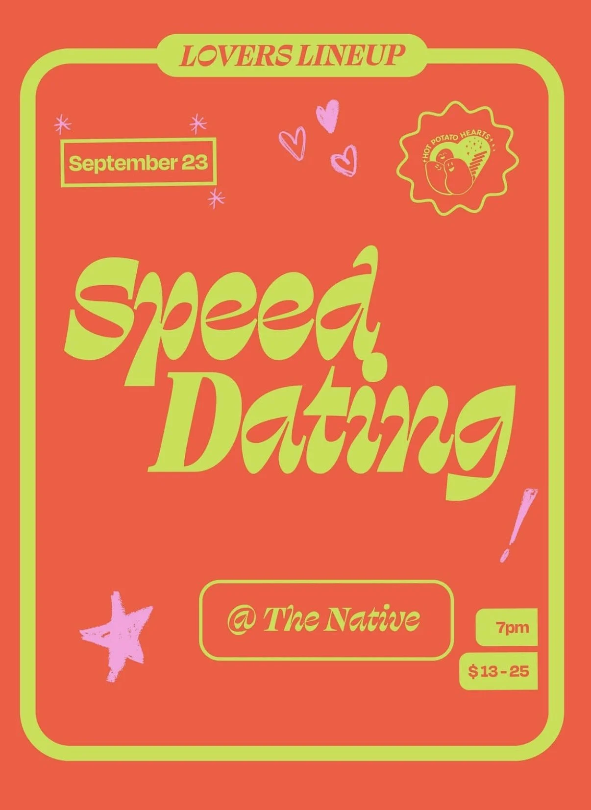 Hot Potato Hearts Speed Dating