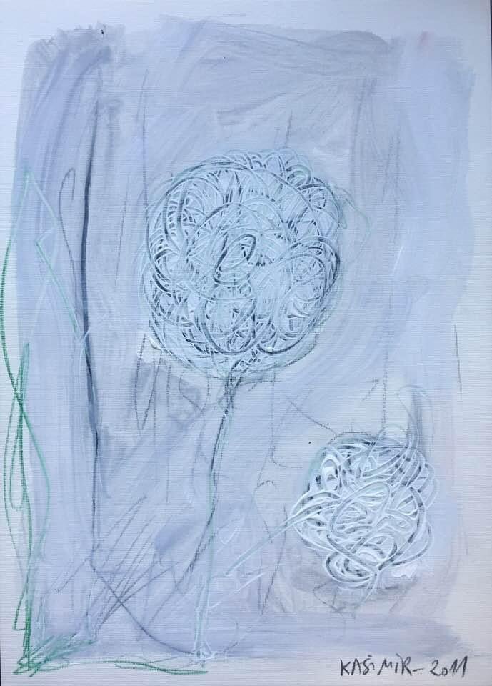 "Green Death / By Cy By (XVI)", for Cy Twombly