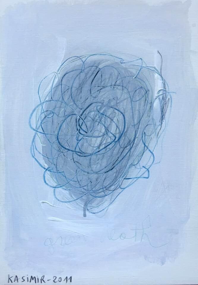 "Green Death / By Cy By (XVII)", for Cy Twombly