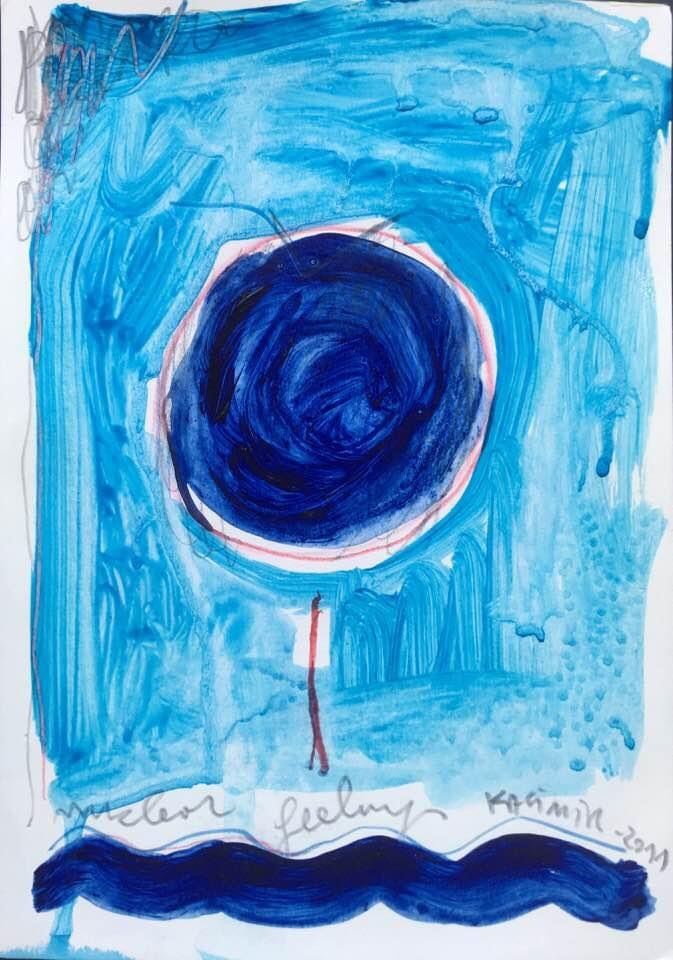 "Nuclear feelings / Red moon (VII)"