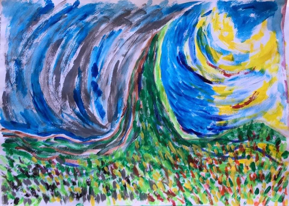 "L'Arbre mystique encerclé par les nuages (XVI)" (2016)