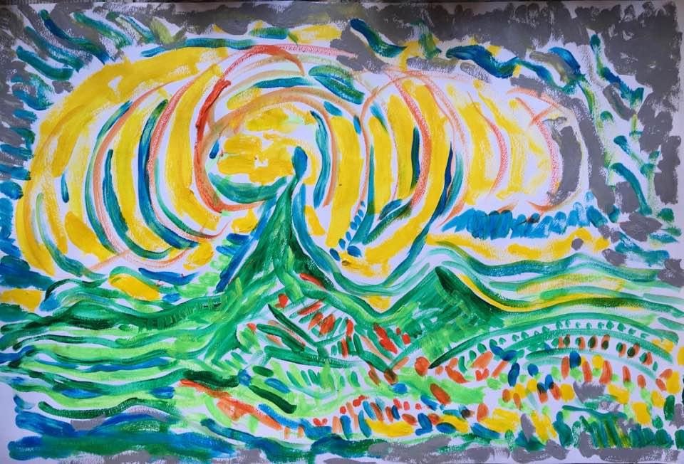 "L'Arbre mystique encerclé par les nuages (XIII)" (2016)
