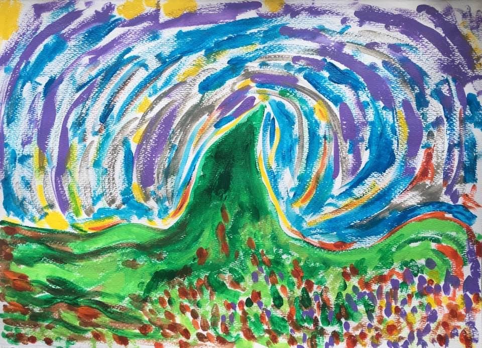 "L'Arbre mystique encerclé par les nuages (XV)" (2016)