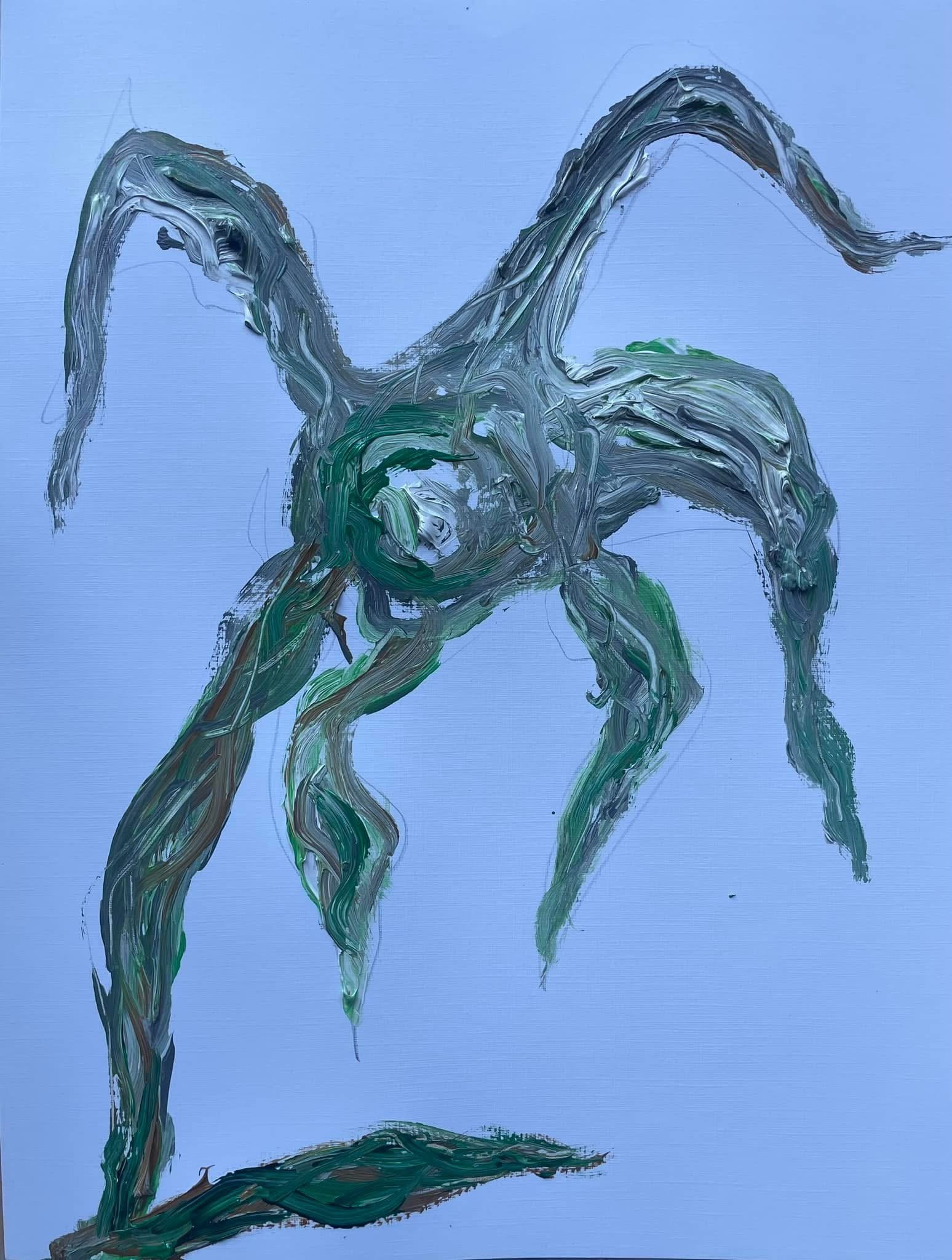“New flower for new times”, for Alberto Giacometti and Jean-Paul Sartre (2024)