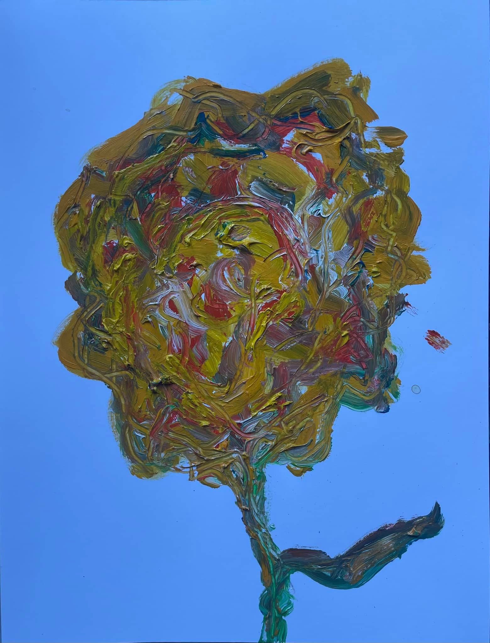 “New flower for new times”, for Alberto Giacometti and Jean-Paul Sartre (2024)