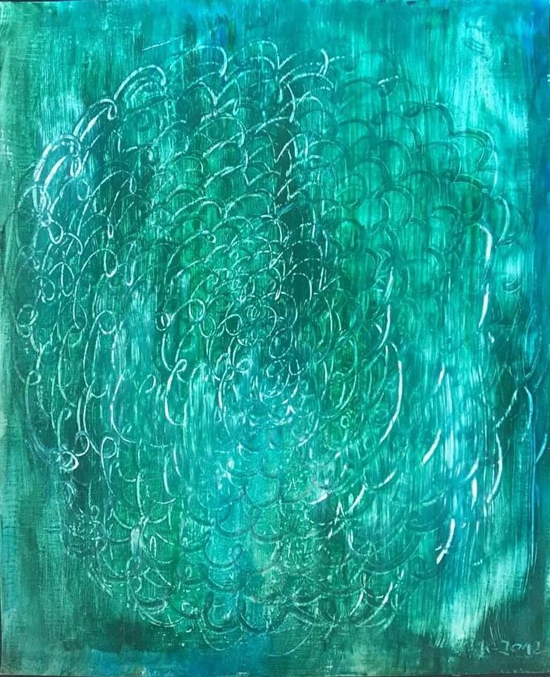"Tattoos under blue skin / The lost memory (IV)" (2012)