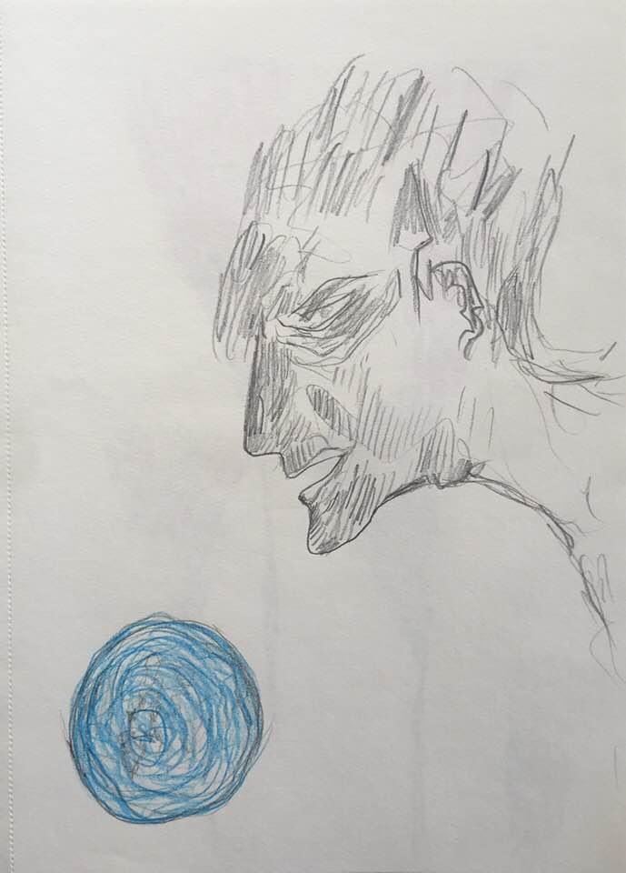 "Visages égarés / La boule de Sisyphe” (2019)