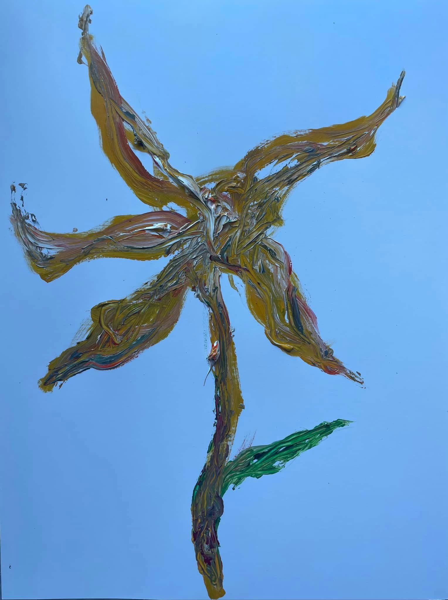 “New flower for new times”, for Alberto Giacometti and Jean-Paul Sartre (2024)