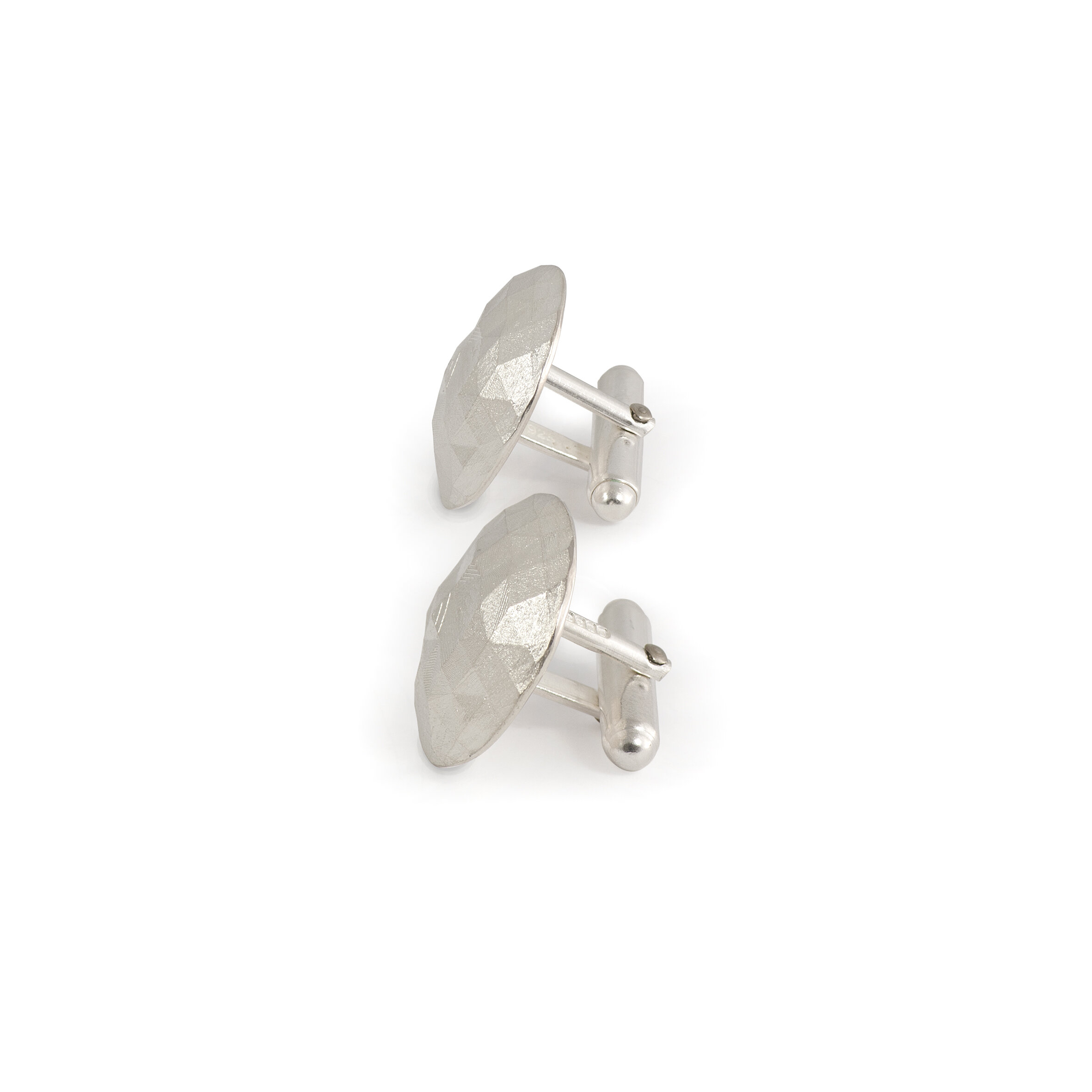 Faceted round cufflinks side view.jpg