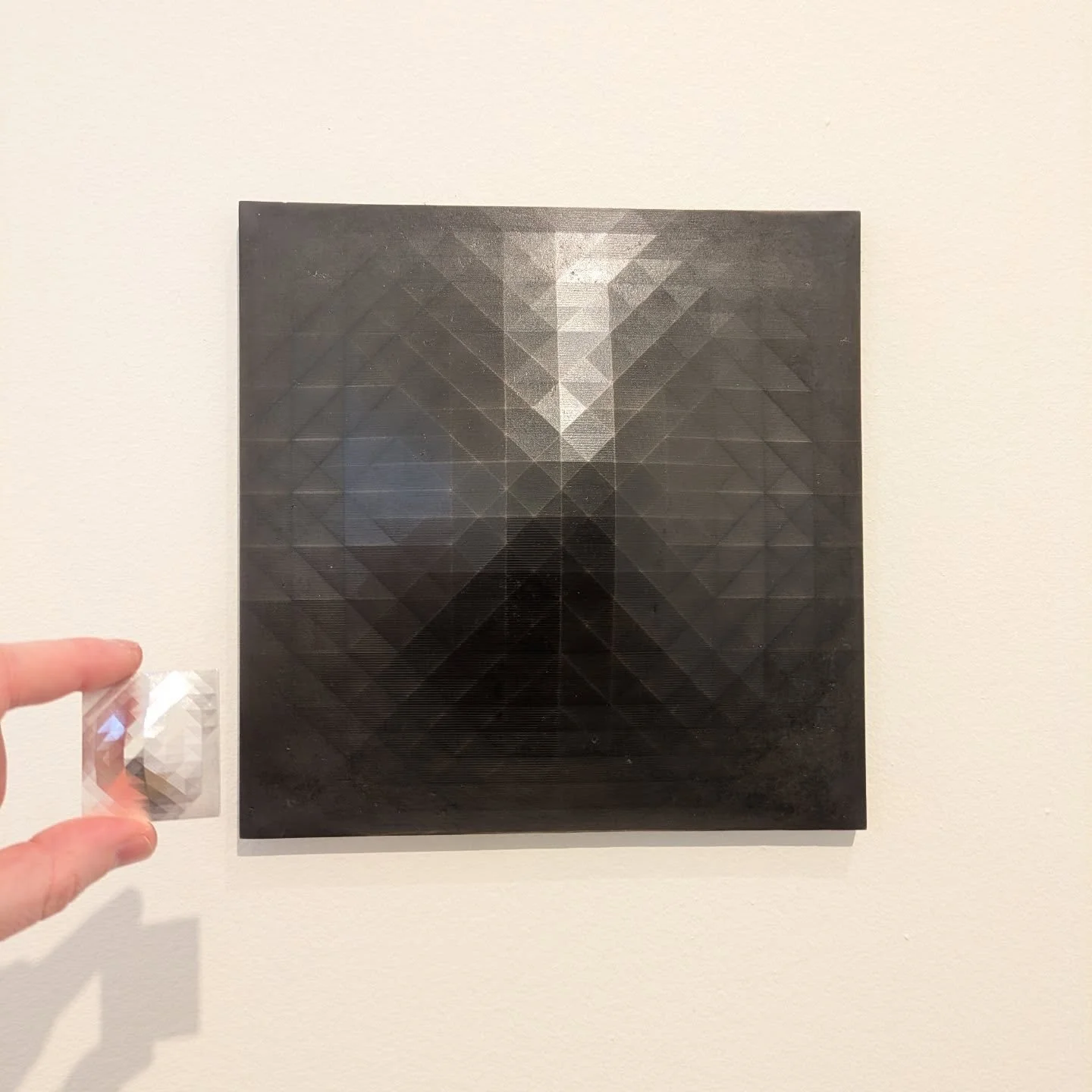 Emerging facets in different scales. New wall piece inspired by the silver faceted brooch. Subtle textures and patterns reflecting the light.

New work shown @the_five_collection respond to this year&rsquo;s theme, Scale, exploring the transformative