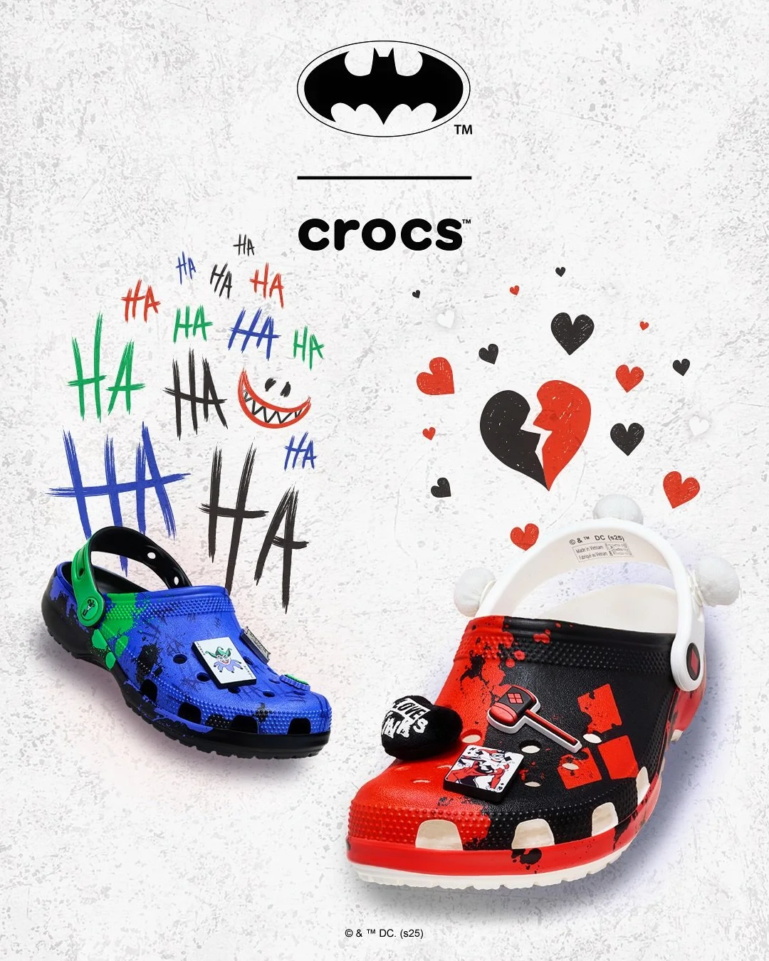 HARLEY QUINN + JOKER for @crocs x @journeys &diams;️🖤

This summer I got to dive into my biggest client project to date: campaign graphics for the rad Harley Quinn &amp; Joker clog drop

I was brought on by @majorbrandhouse to art direct the graphic