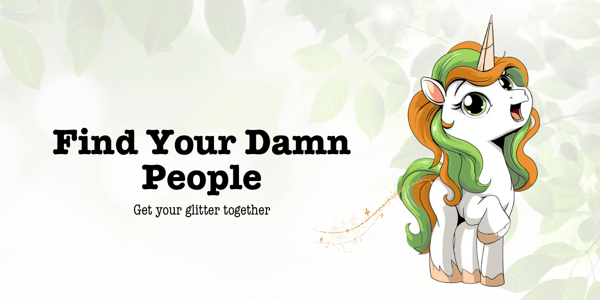 unicorn farting glitter - get your glitter together