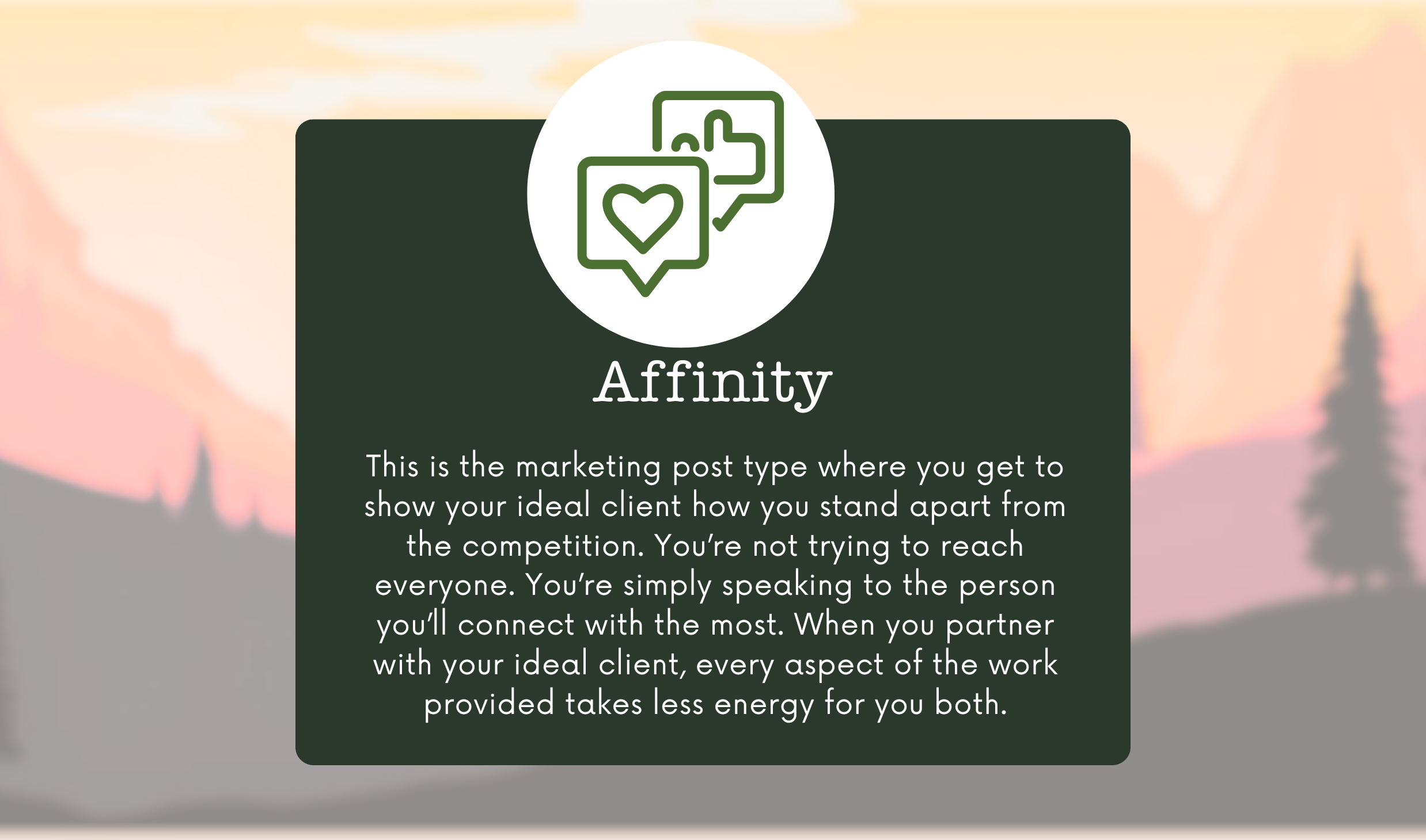 Affinity