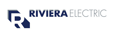 Riviera Electric logo with stylized 'RE' and text 'Riviera Electric'