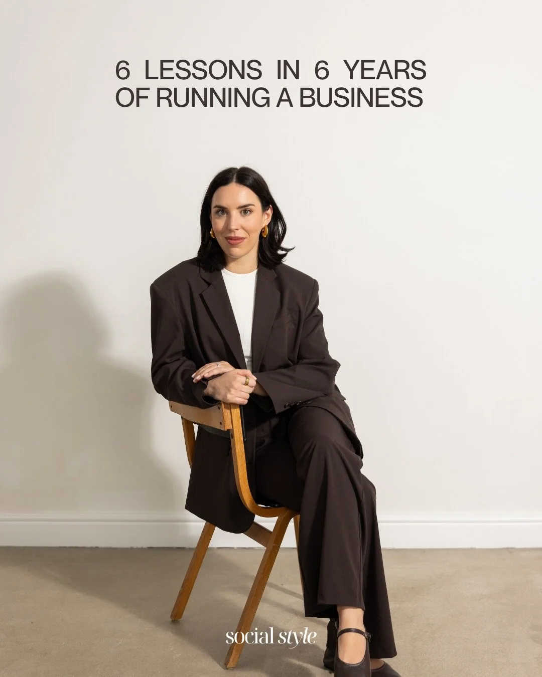 Six years of running a business has taught me more than any job ever could. 💭

Not just about strategy, marketing or building a team - but about people, boundaries, resilience and trusting my own direction.

Some of these lessons came through experi
