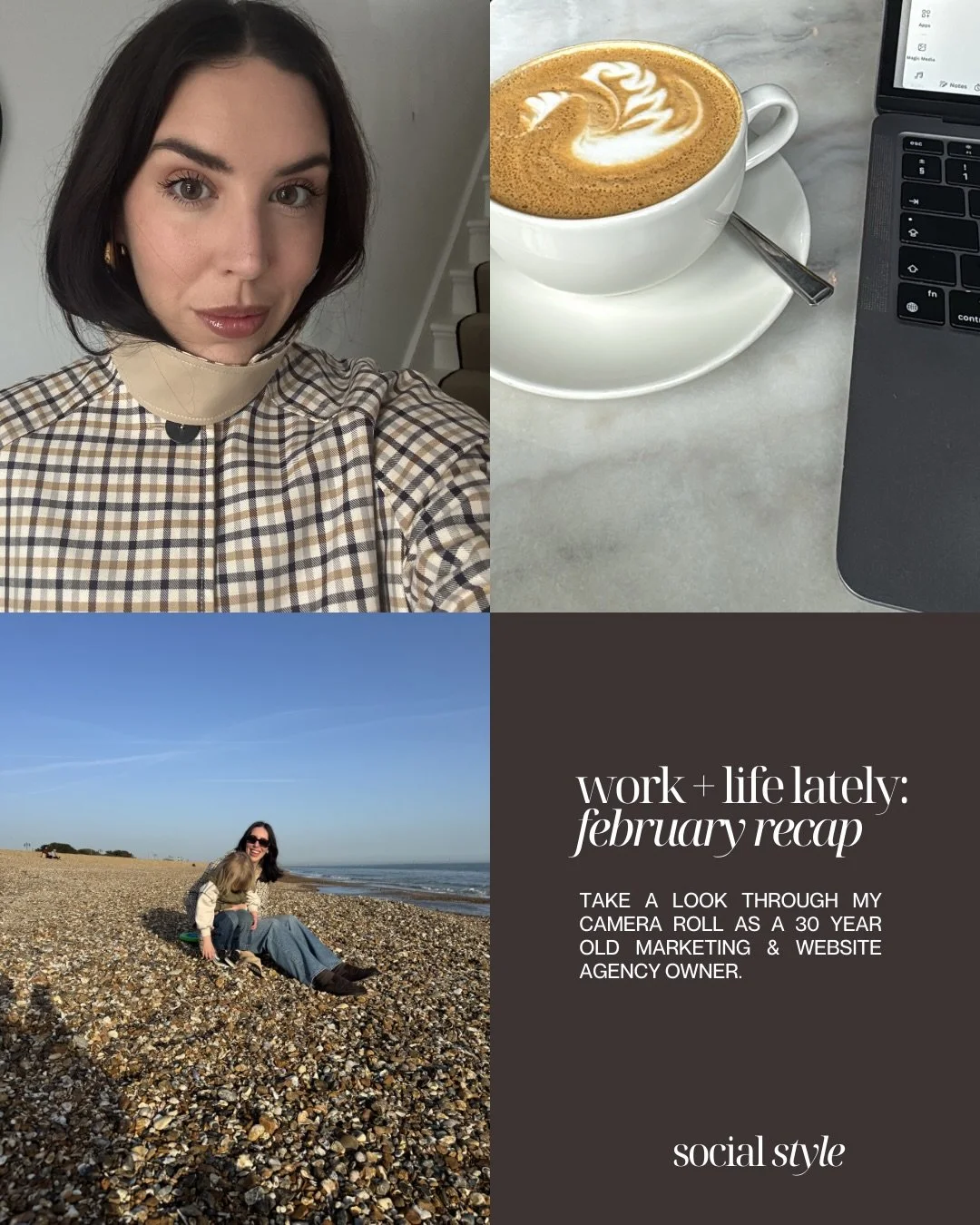 February felt full - in the best way. 🫶🏼

Deep strategy work, new website projects underway, content shoots, planning ahead&hellip; alongside the quieter moments that matter just as much.

Time with my family.
Coffee and reformer resets.
Sunshine t