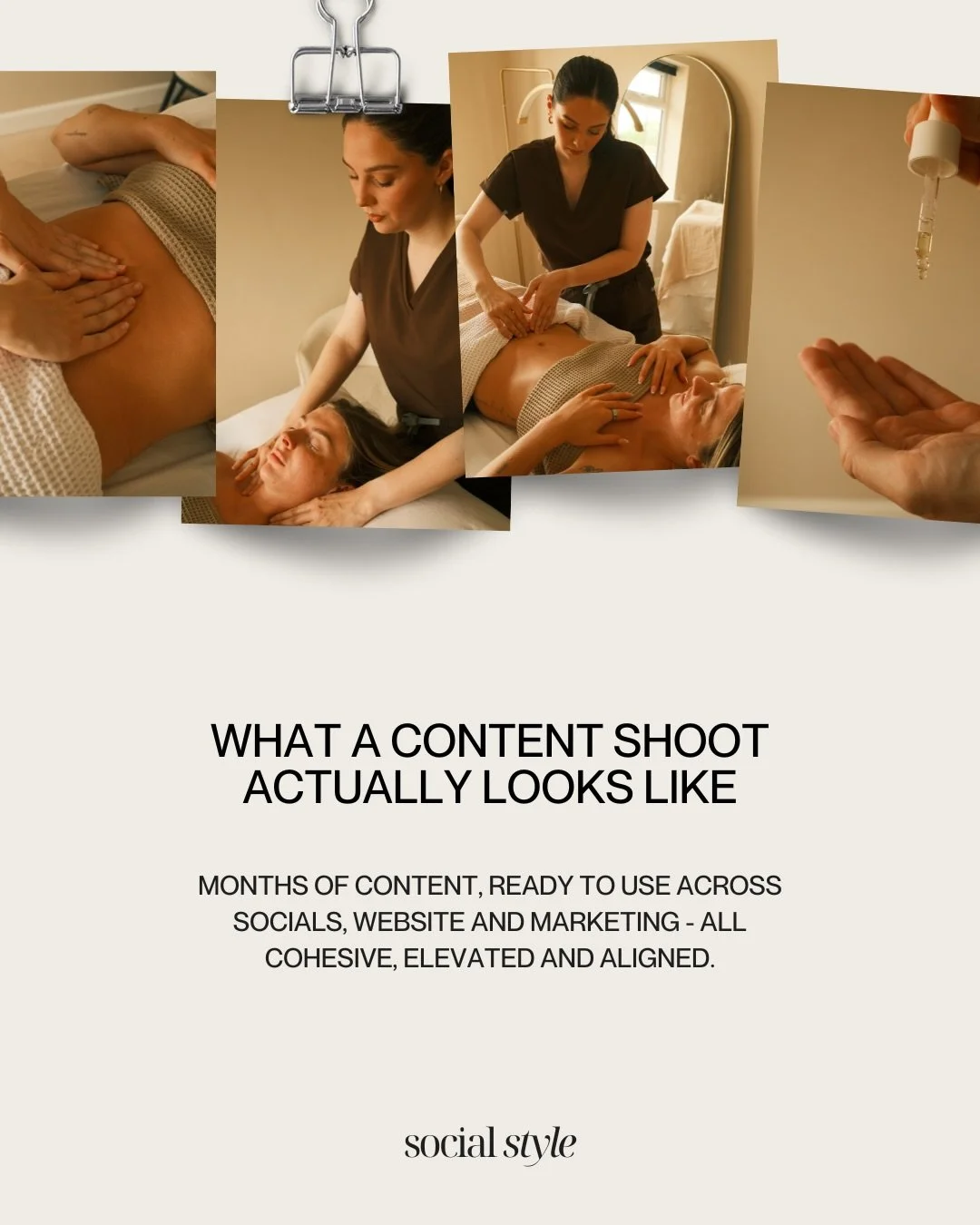 Soft, warm, film-like content designed to capture the feeling of the treatment - not just the service itself.

That was the brief for this shoot with Aure Wellness.✨

Before the camera even comes out, there&rsquo;s intention behind every detail. Plan