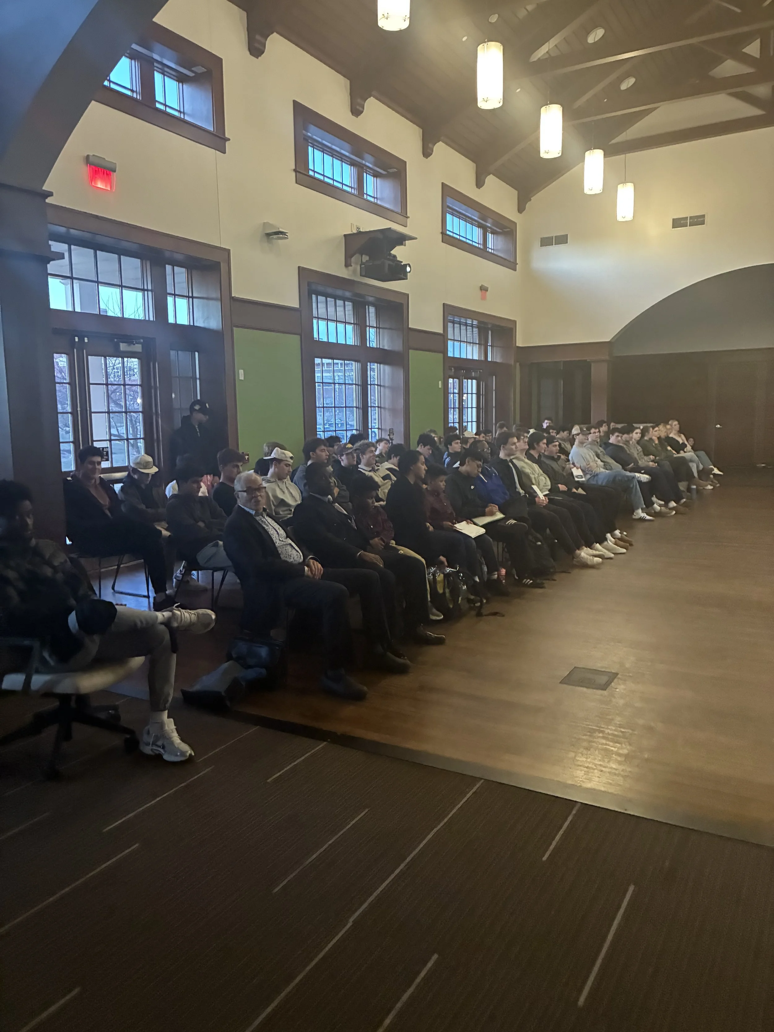 Tommy Haring ‘28 on the Biff Hoffman Lectureship