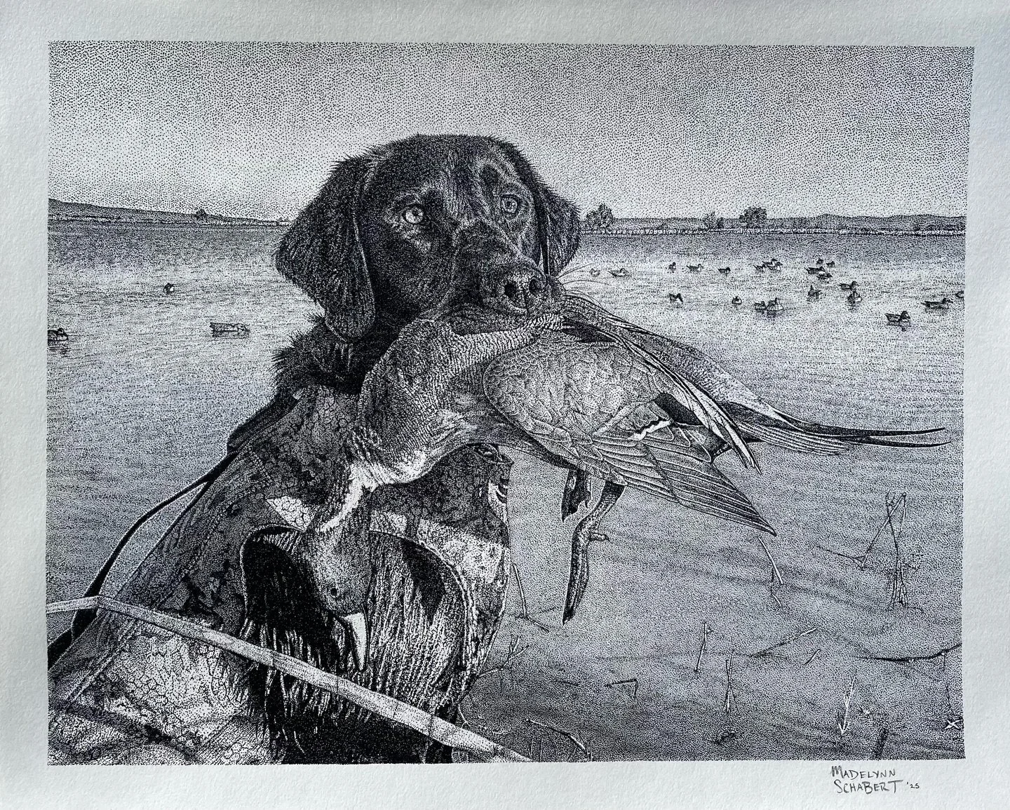 Here&rsquo;s a closer look at this bird dog portrait, commissioned by a great client. It&rsquo;s always an honor drawing your beloved hunting dogs!