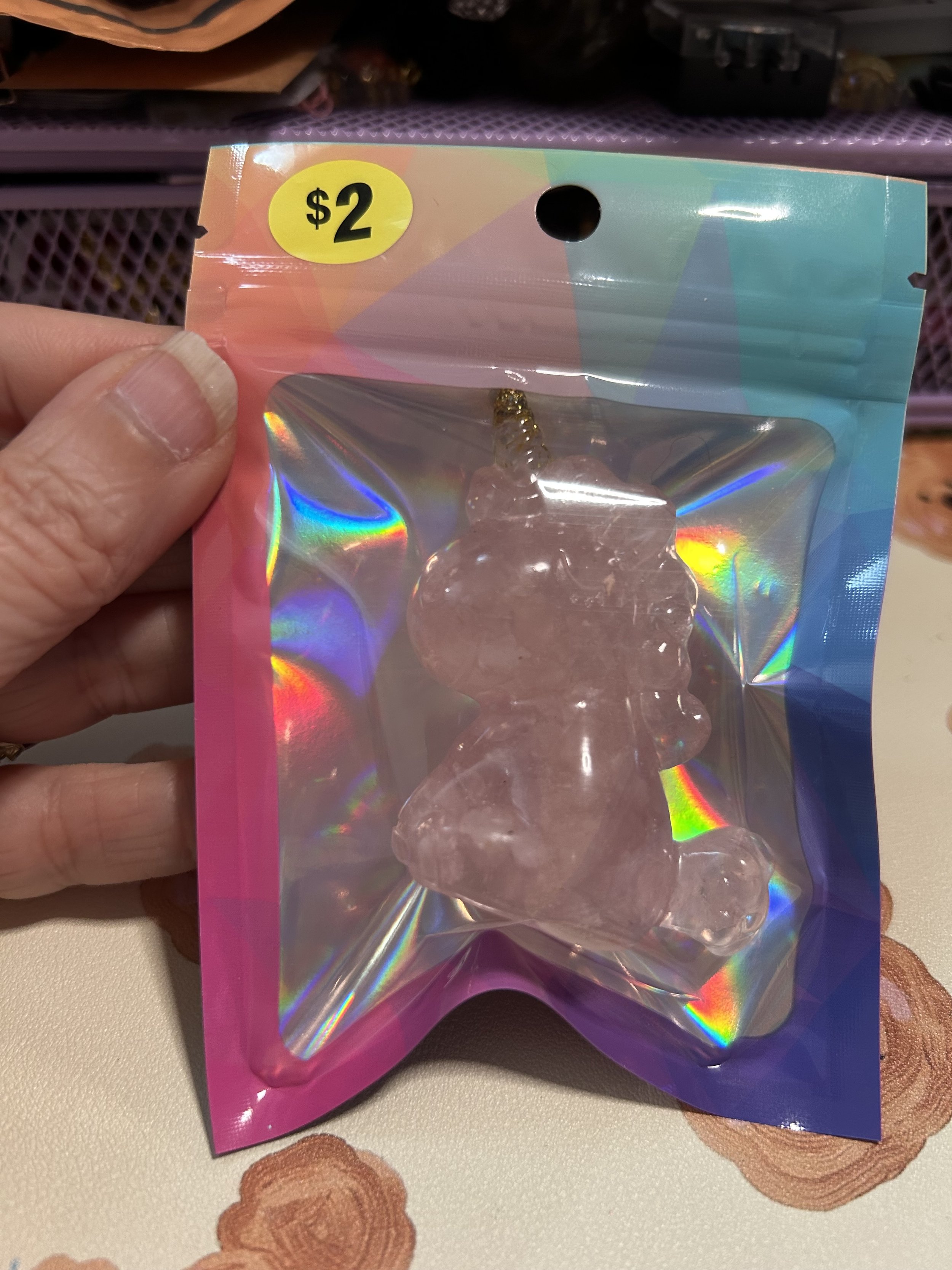 Rose colored Unicorn