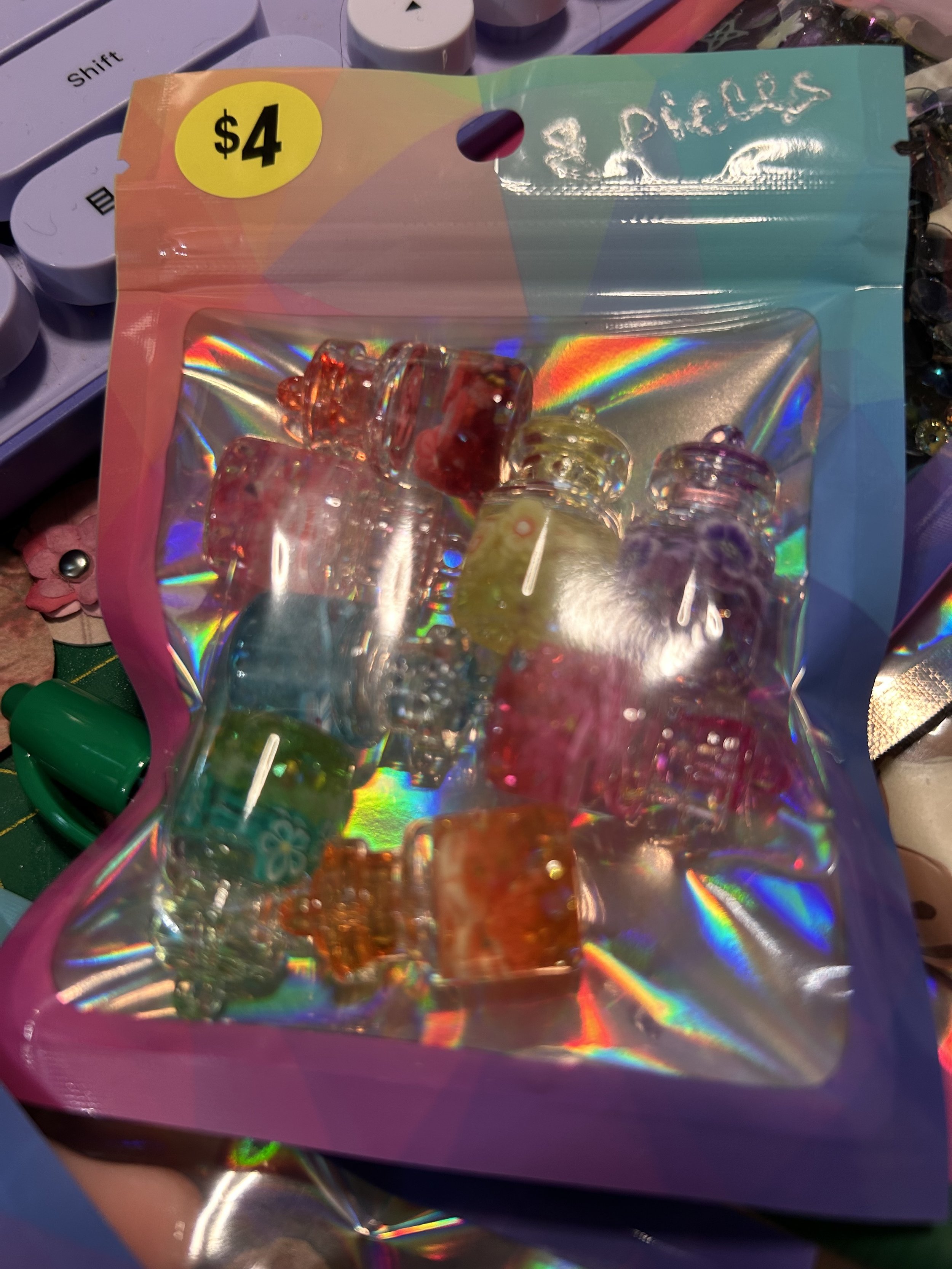 8 pc Glass Jars