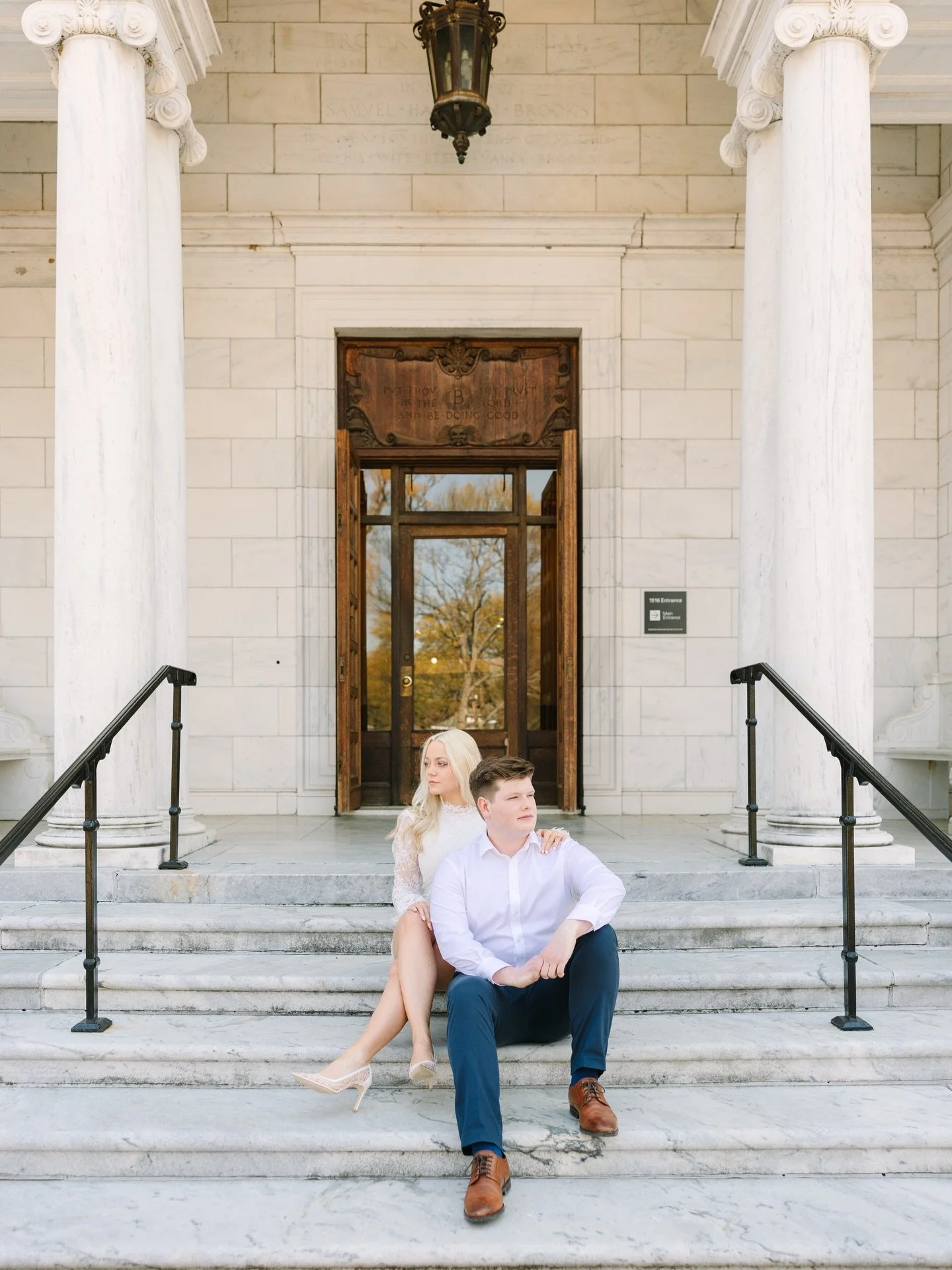 Had to share a few more from Ginger and Alex&rsquo;s engagement shoot at the Brooks museum. Loved our session together. 🤍🤍