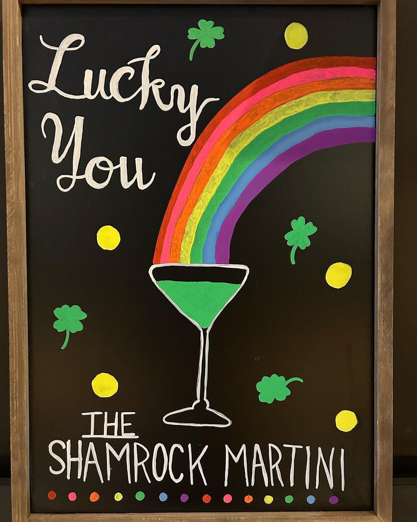 &ldquo;Lucky You&rdquo;, we decided to take a March classic and turn it into a martini! Come out and try our shamrock inspired drink!