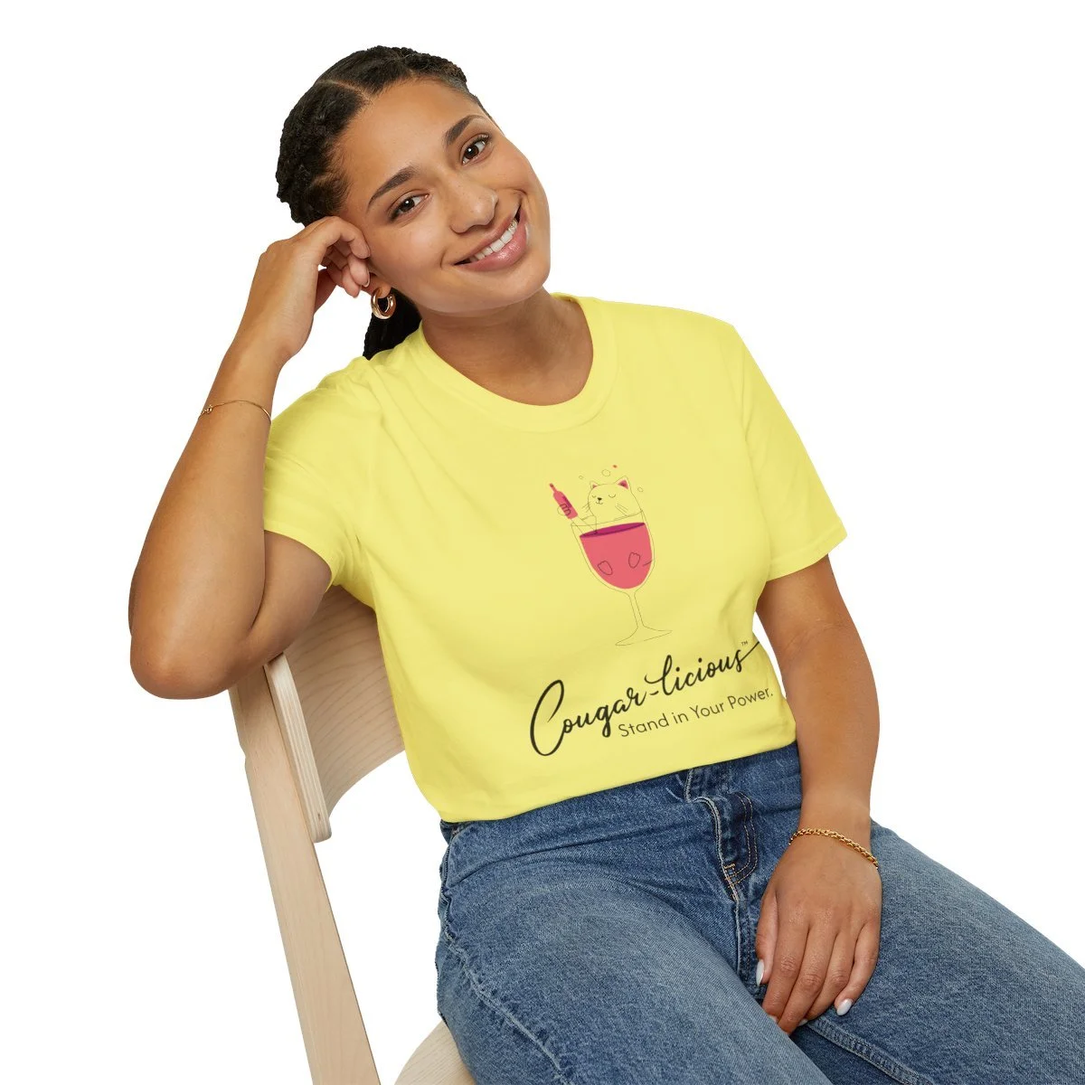 Cougar-licious™ top tee — stylish, comfortable, and empowering. The perfect holiday gift for confident women who love to express their flair.