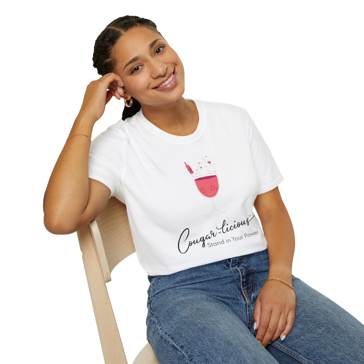Cougar-licious™ top tee — stylish, comfortable, and empowering. The perfect holiday gift for confident women who love to express their flair.
