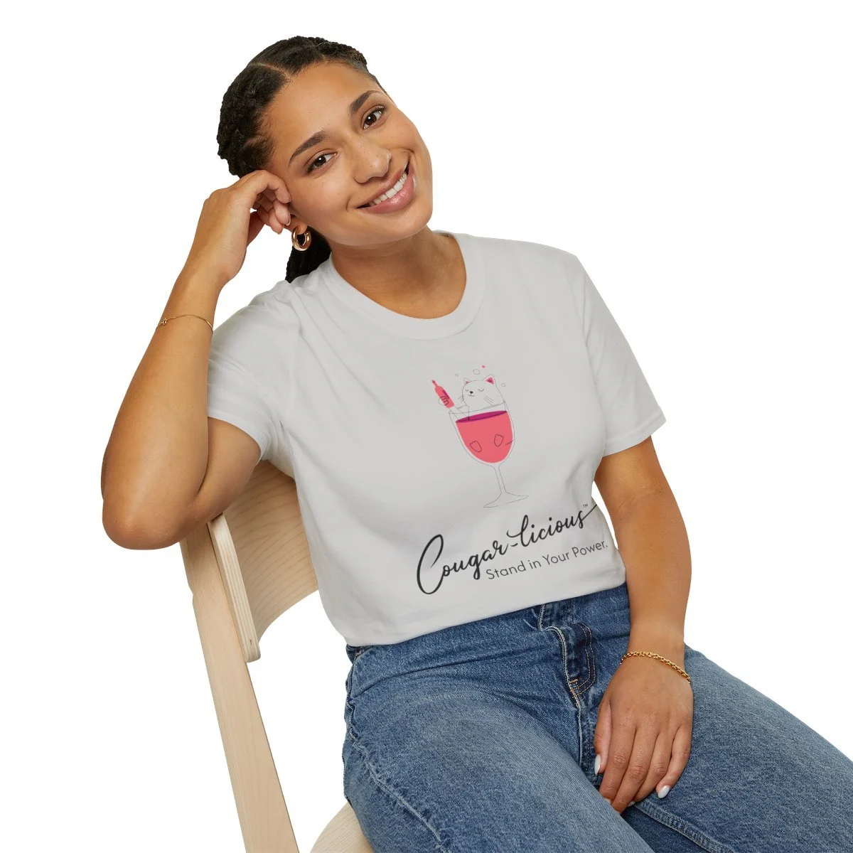 Cougar-licious™ top tee — stylish, comfortable, and empowering. The perfect holiday gift for confident women who love to express their flair.