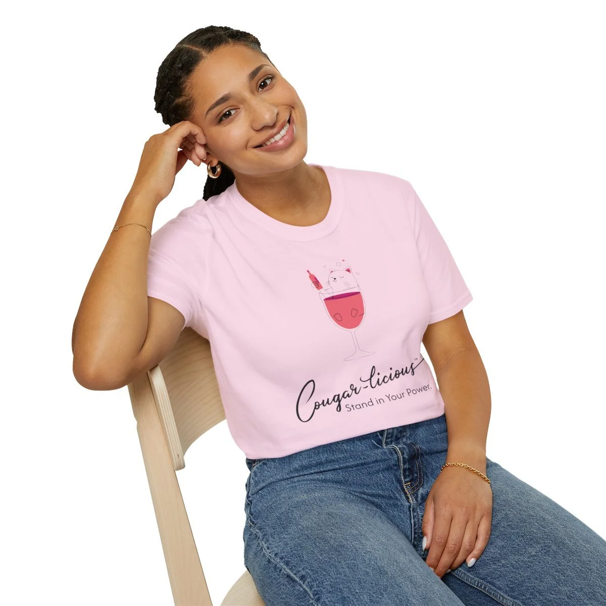Cougar-licious™ top tee — stylish, comfortable, and empowering. The perfect holiday gift for confident women who love to express their flair.