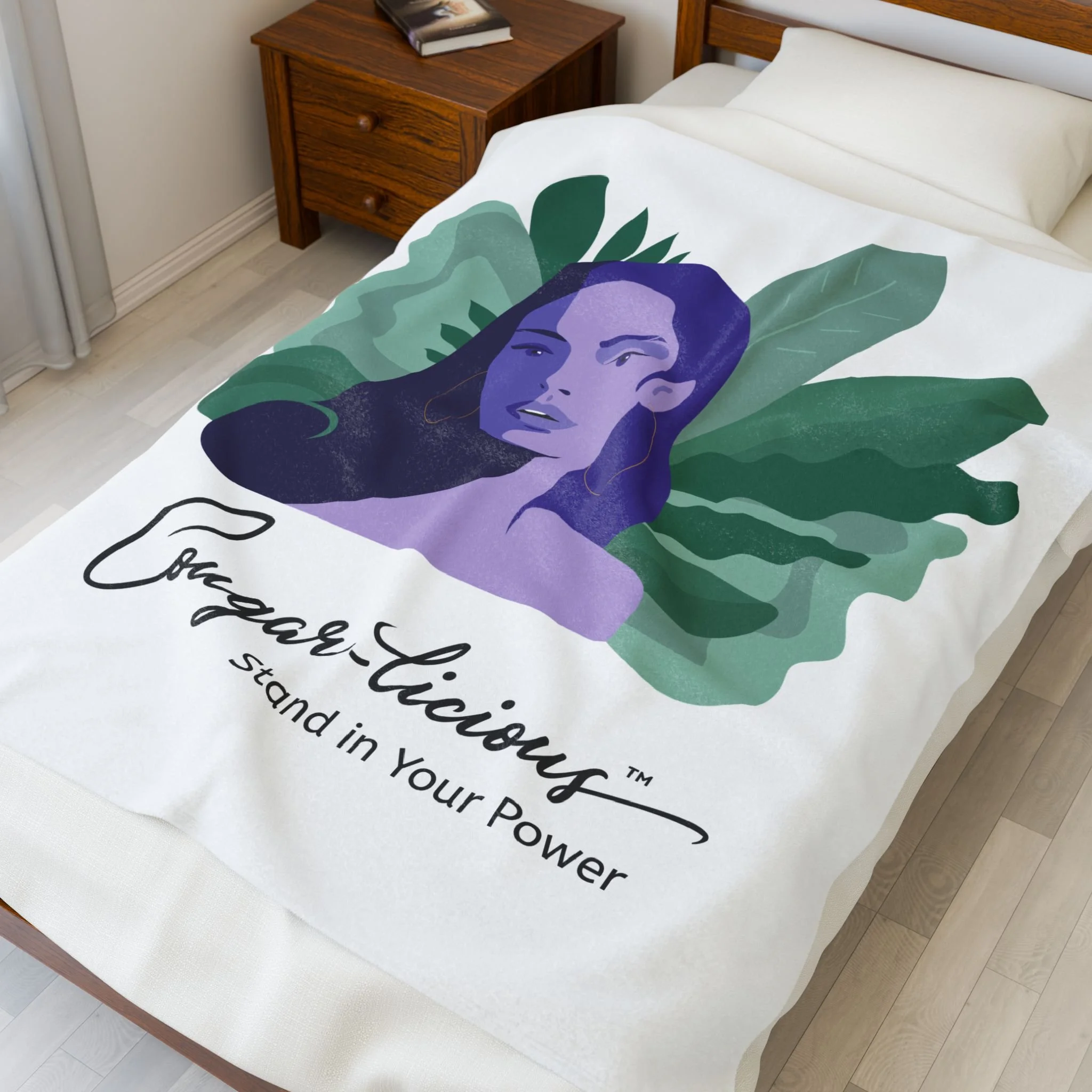 Looking for the ultimate cozy gift for her? The Cougar-licious™ plush blanket blends confidence, warmth, and holiday cheer in one flirty package.