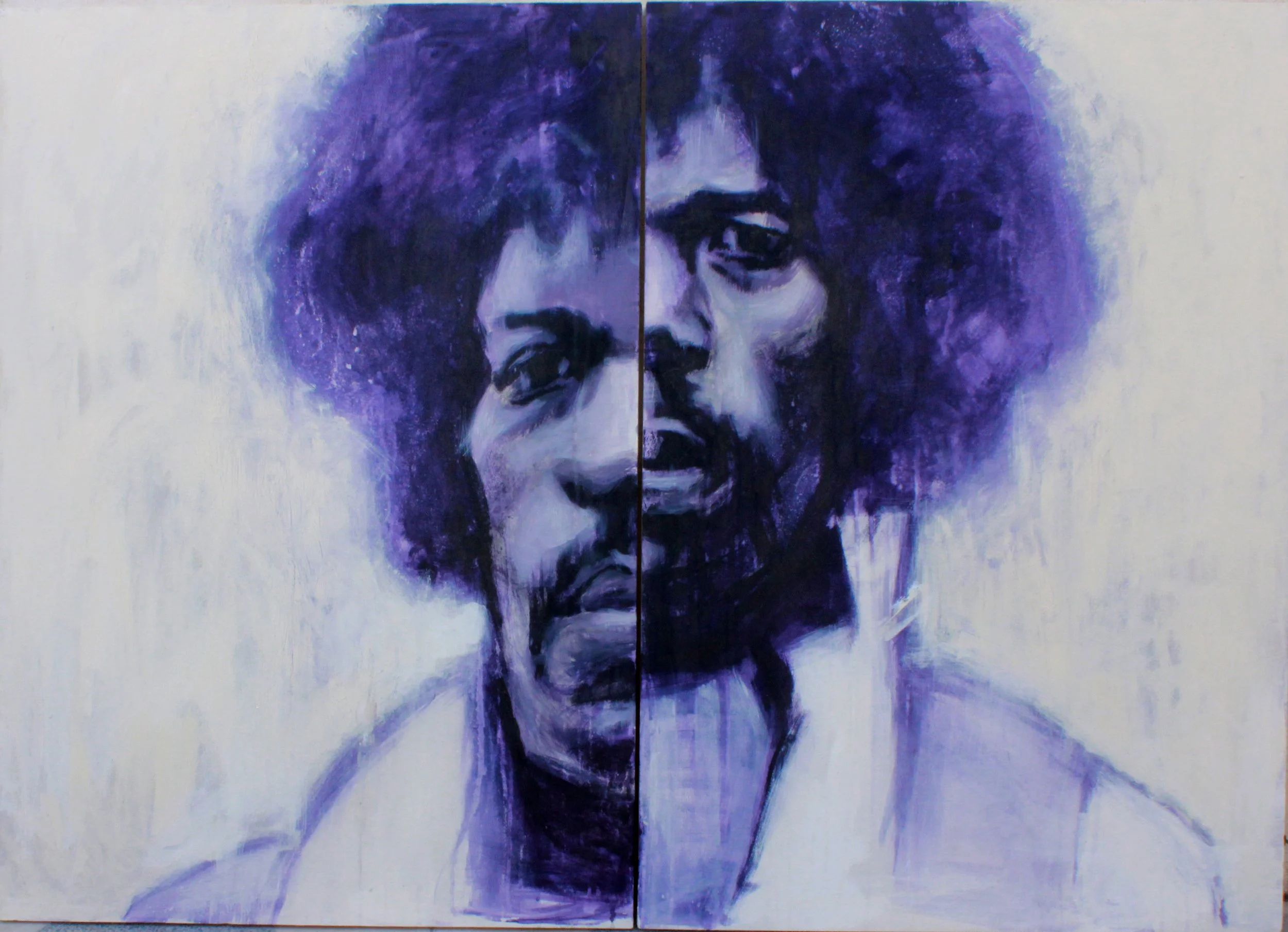 4'x28'', acrylic on canvas,Jimi hendrix,2012.JPG