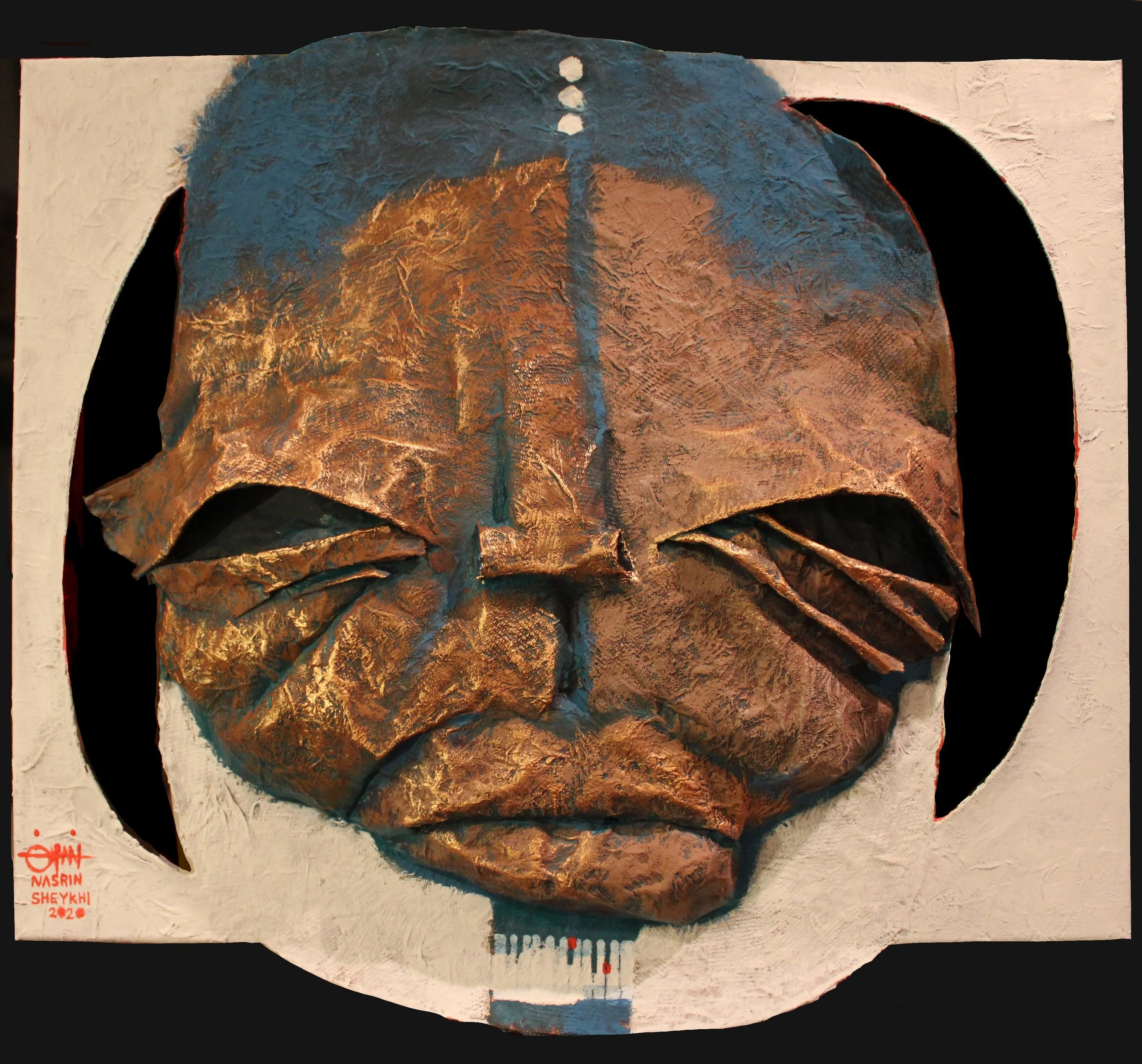 Nina Simone, 2019, mixed media on canvas, 16x20