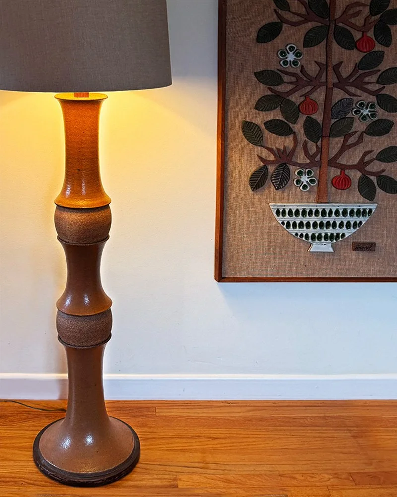 Raul Coronel lamp and Tree of Life sculpture
