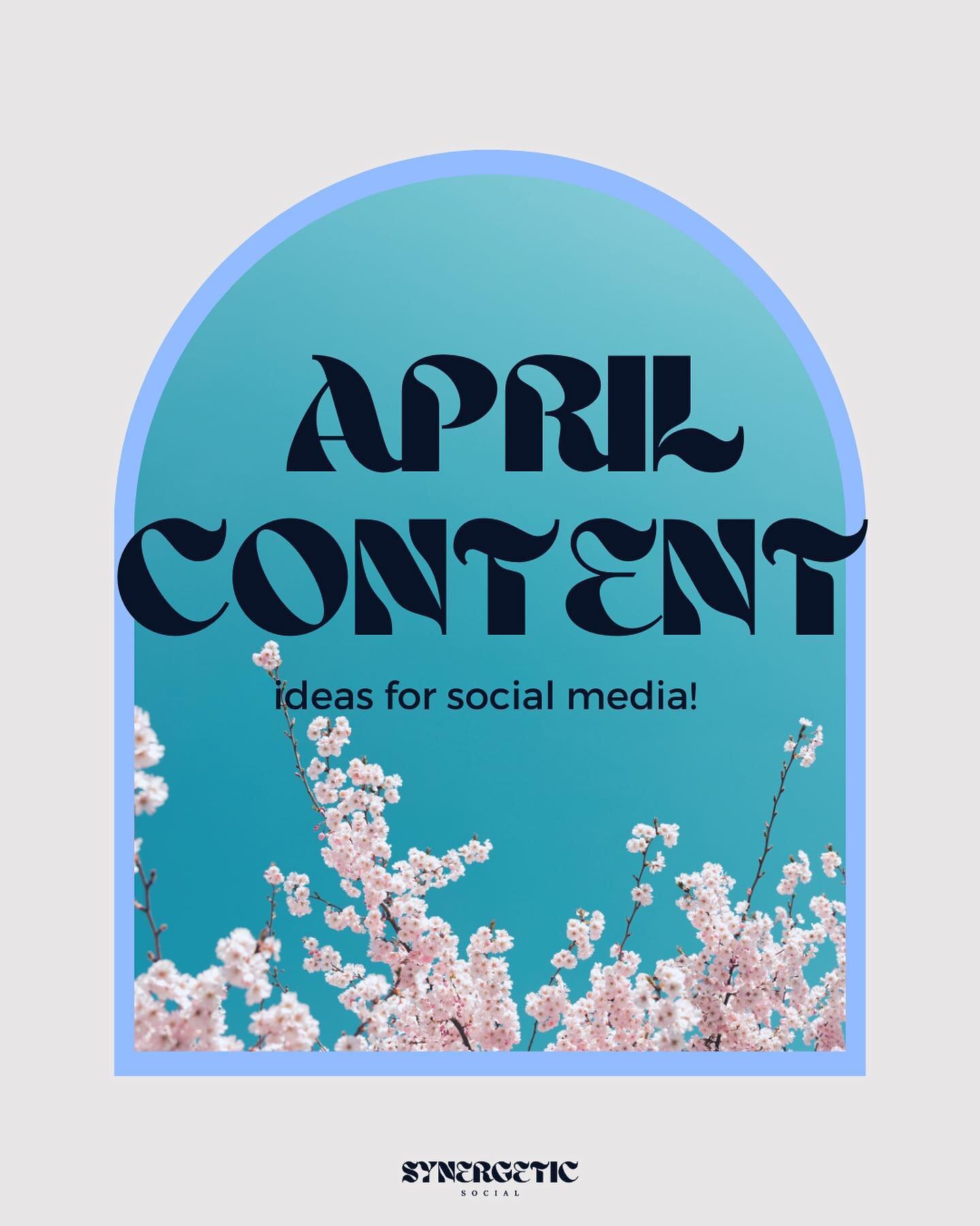 Can you believe it&rsquo;s nearly April already? 💐 This post is perfect for those who like to plan ahead (just like us) or for those seeking quick and relevant content ideas!