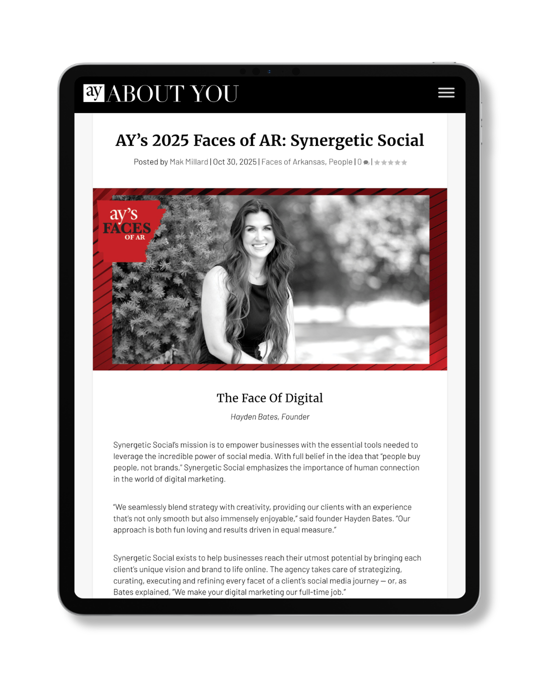 AY's Faces of AR: Face of Digital 2025