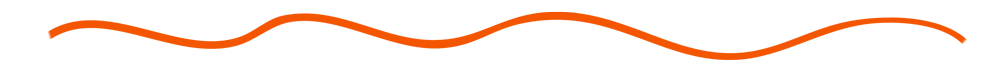 A simple wavy orange line on a white background.